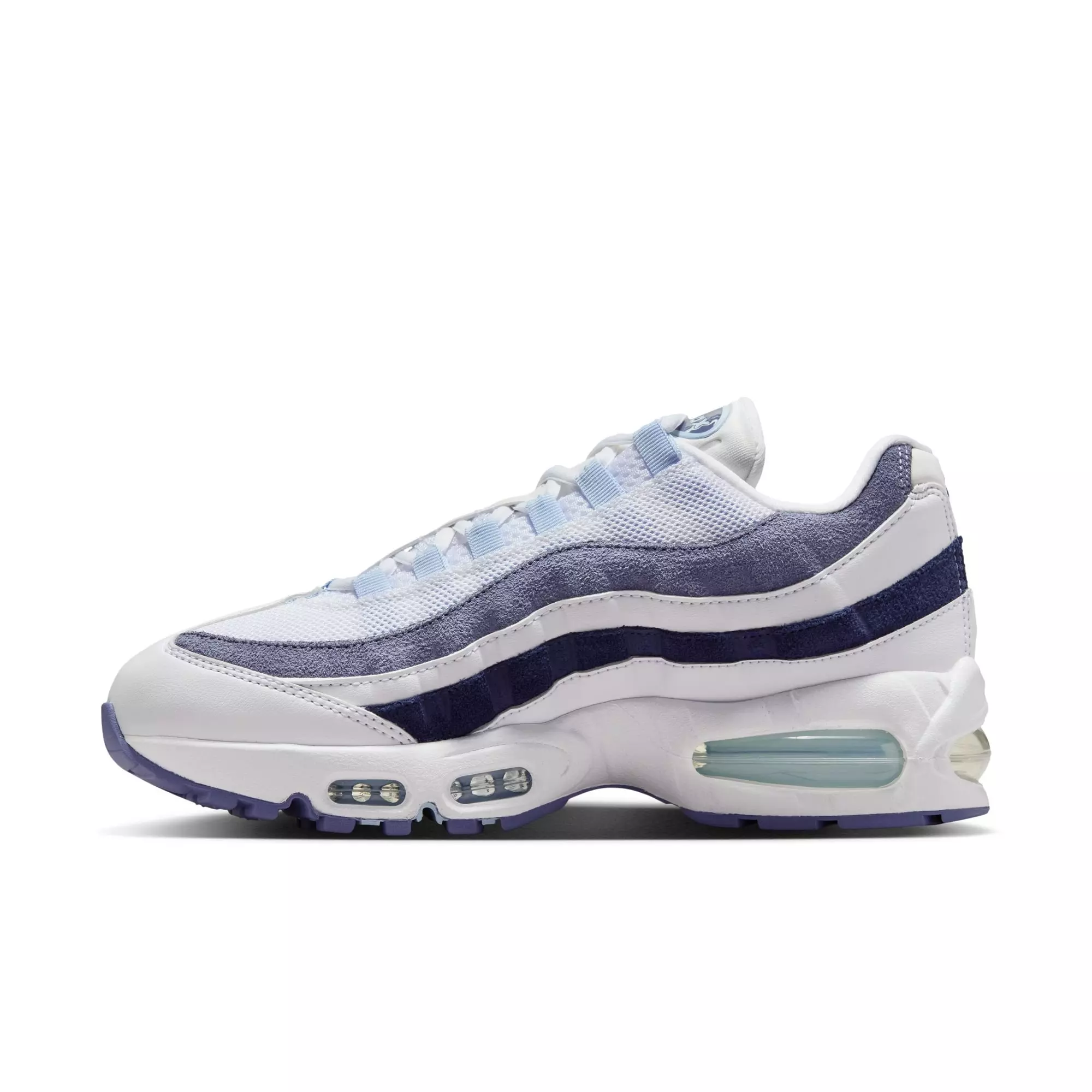 Nike Air Max 95 "White/Celestine Blue/World Indigo" Women's Shoe - WHITE/NAVY