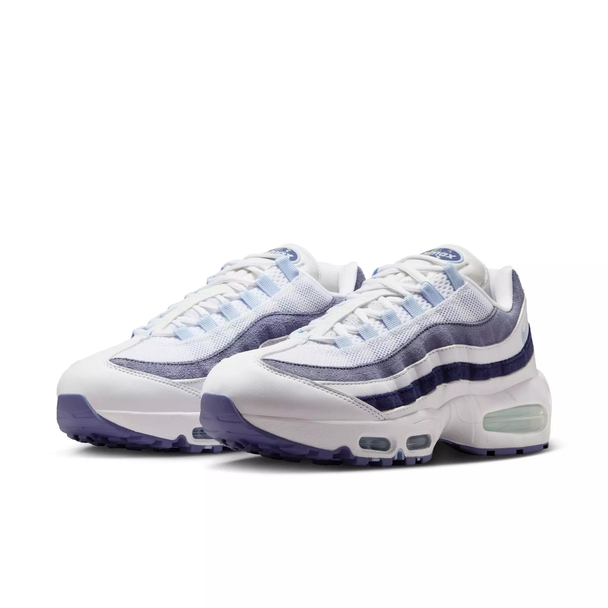 Nike Air Max 95 "White/Celestine Blue/World Indigo" Women's Shoe - WHITE/NAVY
