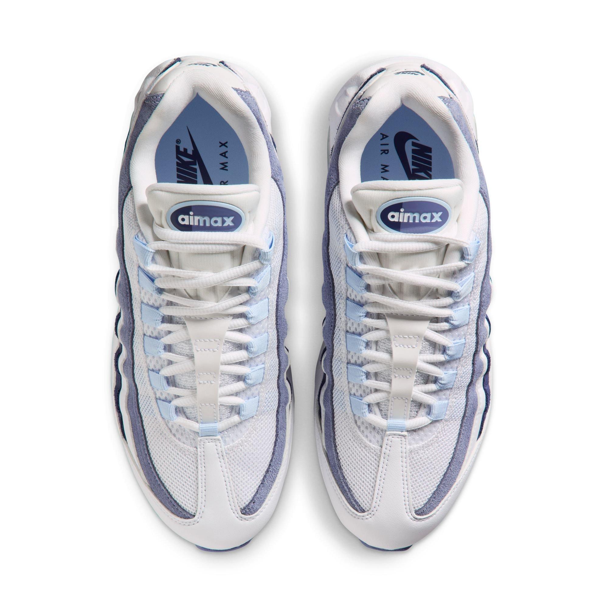 Nike Air Max 95 "White/Celestine Blue/World Indigo" Women's Shoe - WHITE/NAVY Thumbnail View 6