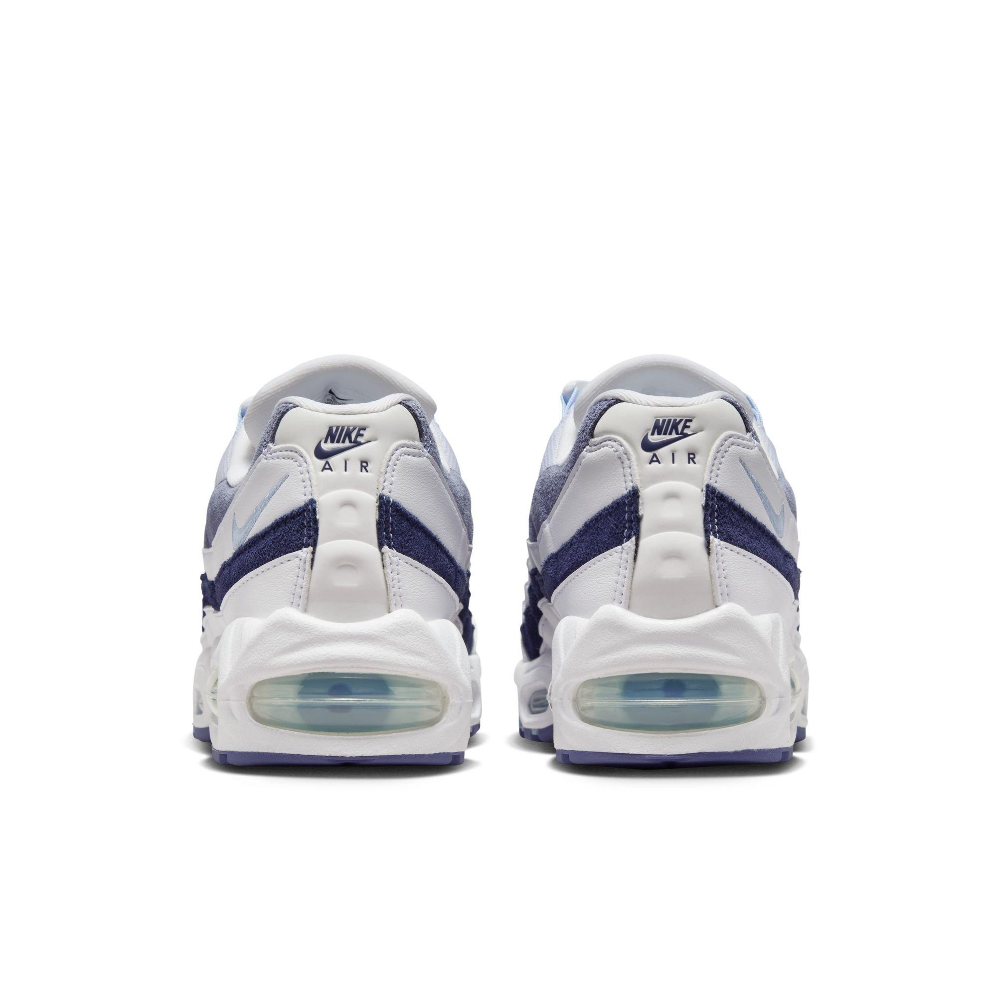 Nike Air Max 95 "White/Celestine Blue/World Indigo" Women's Shoe - WHITE/NAVY Thumbnail View 7