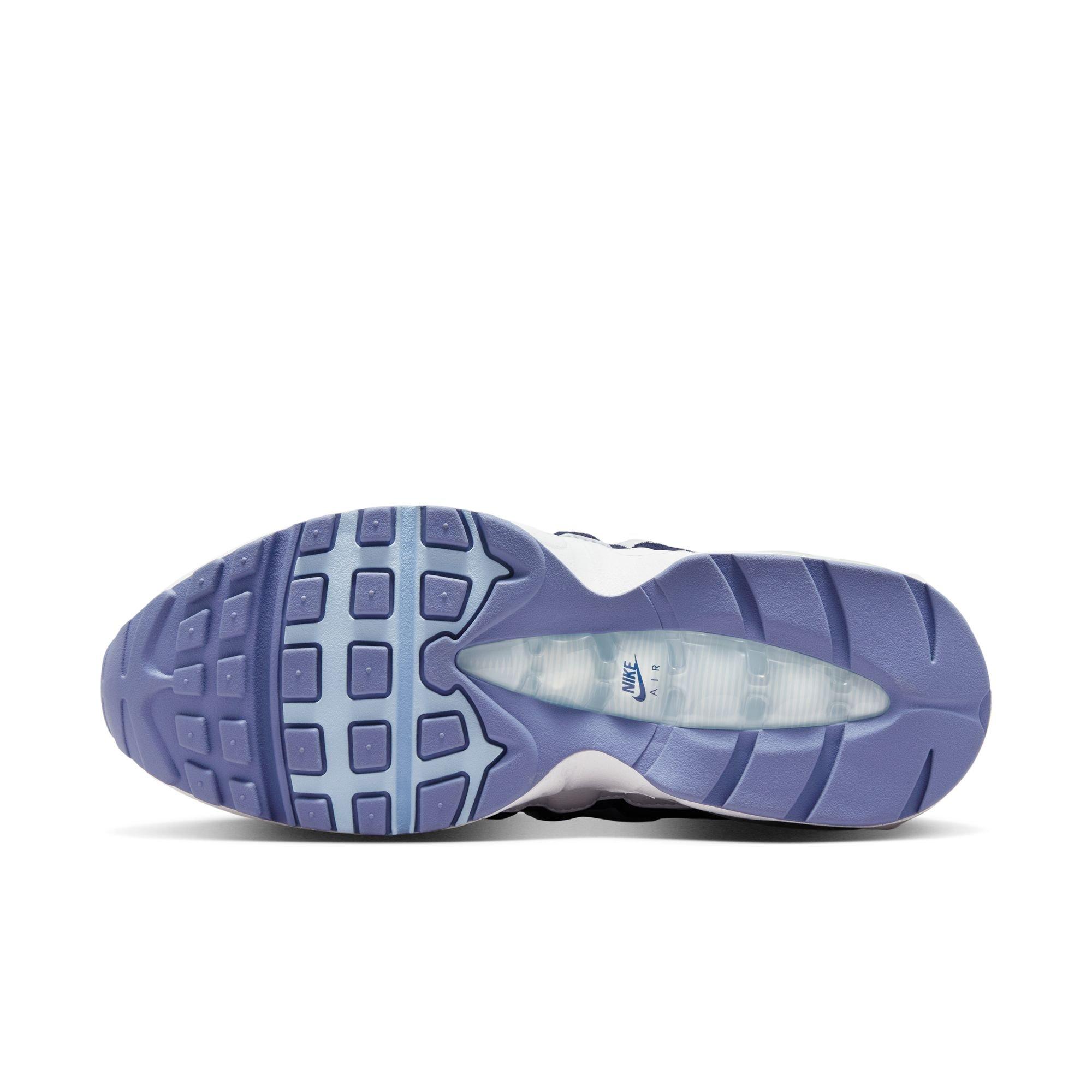 Nike Air Max 95 "White/Celestine Blue/World Indigo" Women's Shoe - WHITE/NAVY Thumbnail View 8