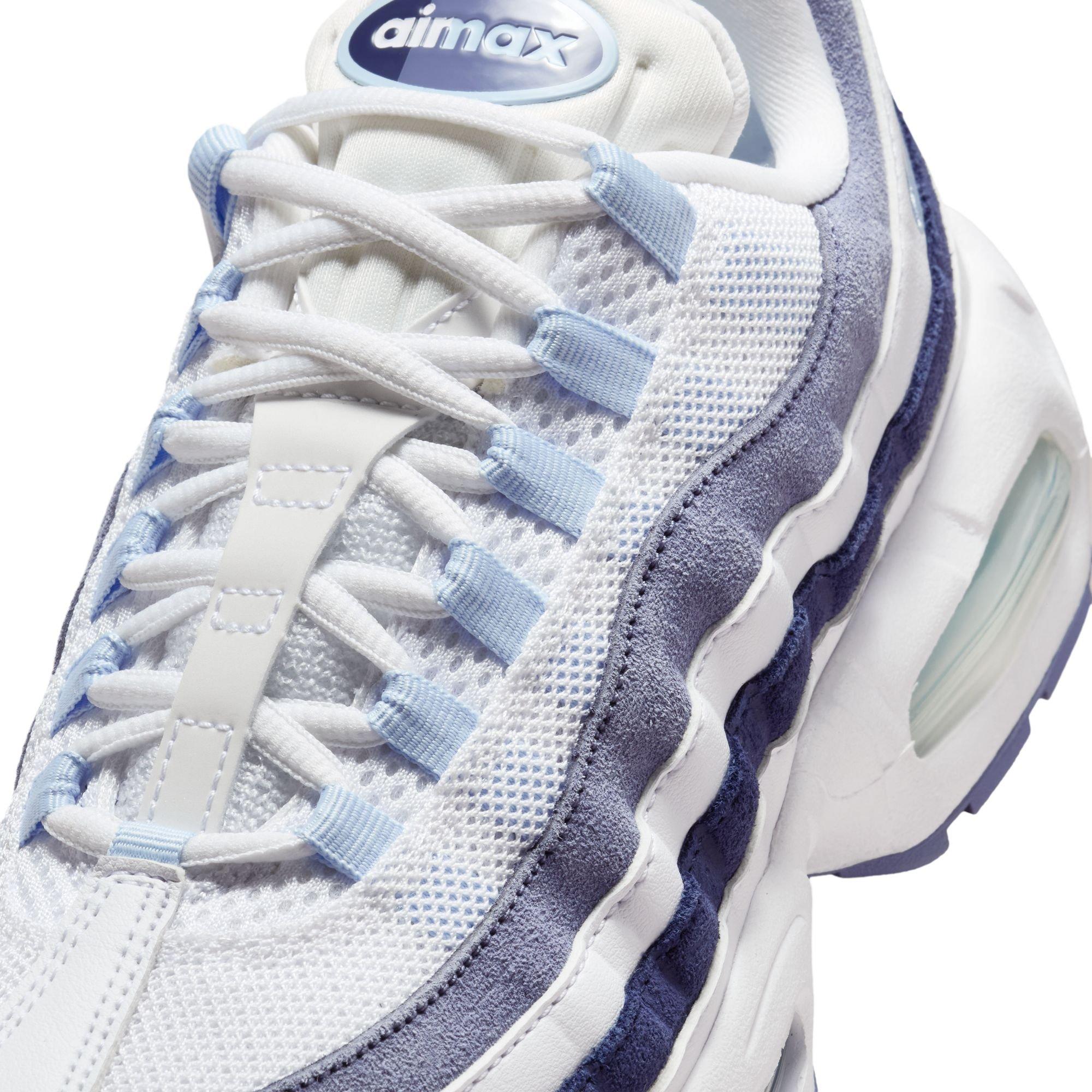 Nike Air Max 95 "White/Celestine Blue/World Indigo" Women's Shoe - WHITE/NAVY Thumbnail View 9