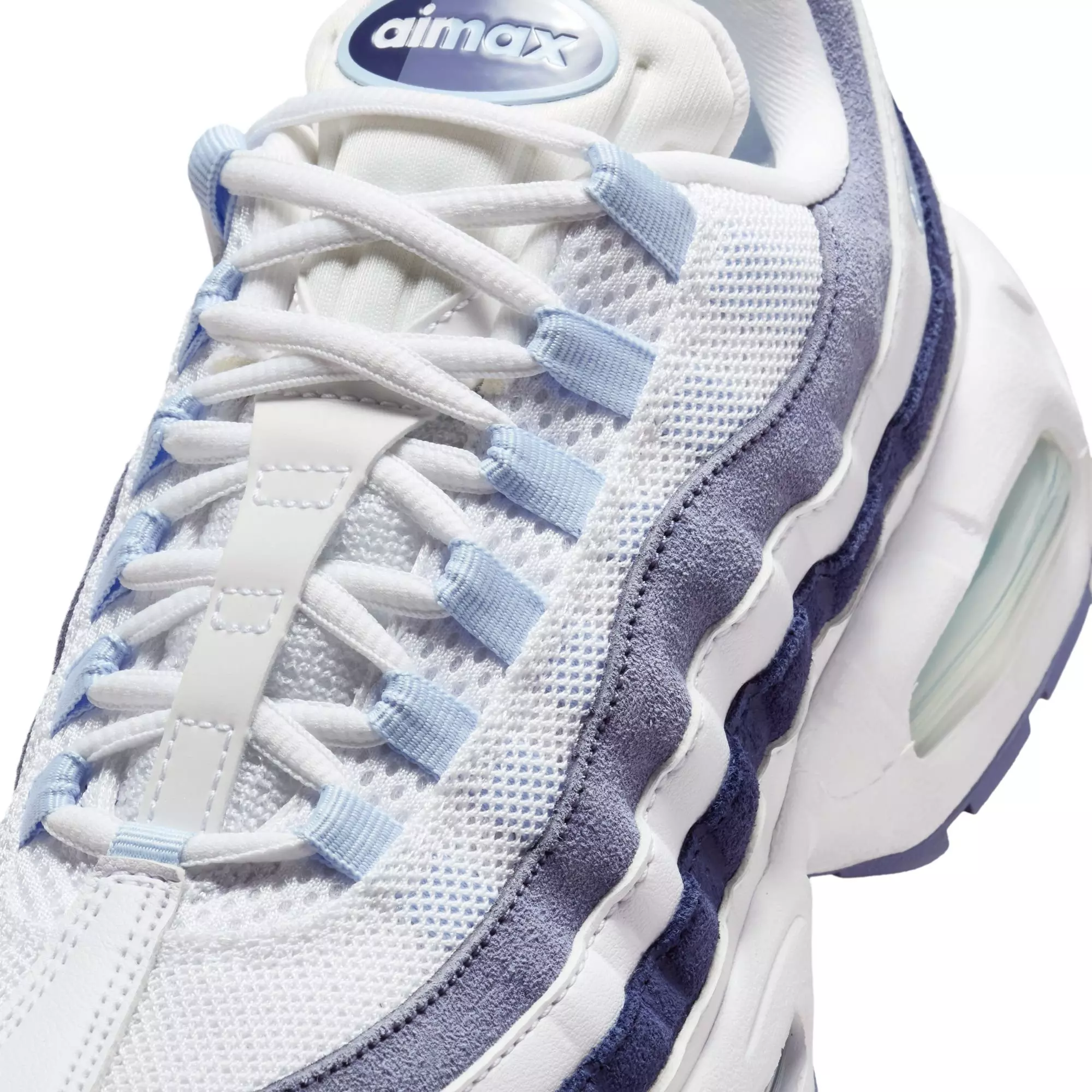 Nike Air Max 95 "White/Celestine Blue/World Indigo" Women's Shoe - WHITE/NAVY