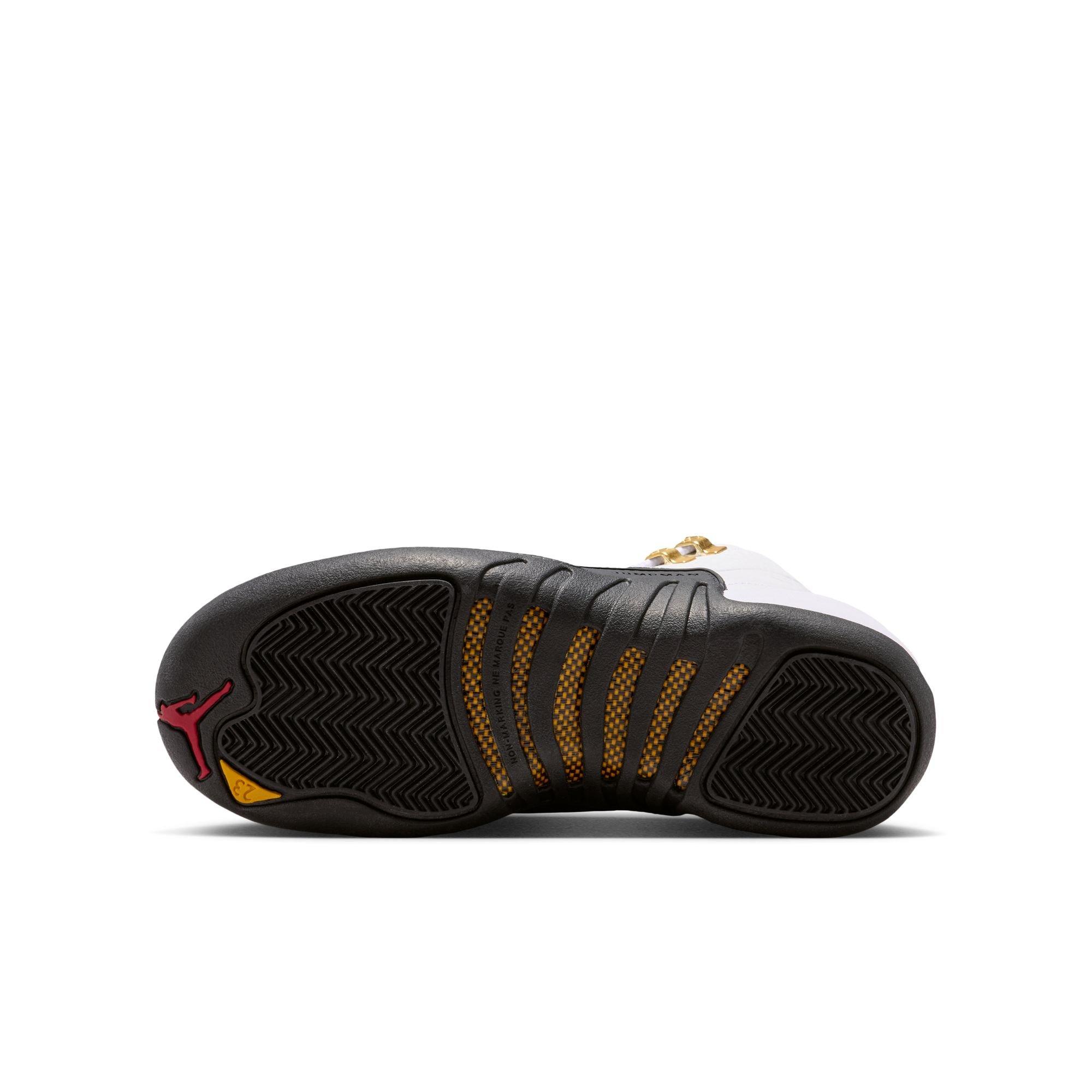 Jordan 12 Retro Grade School Kids' "Taxi" Shoe