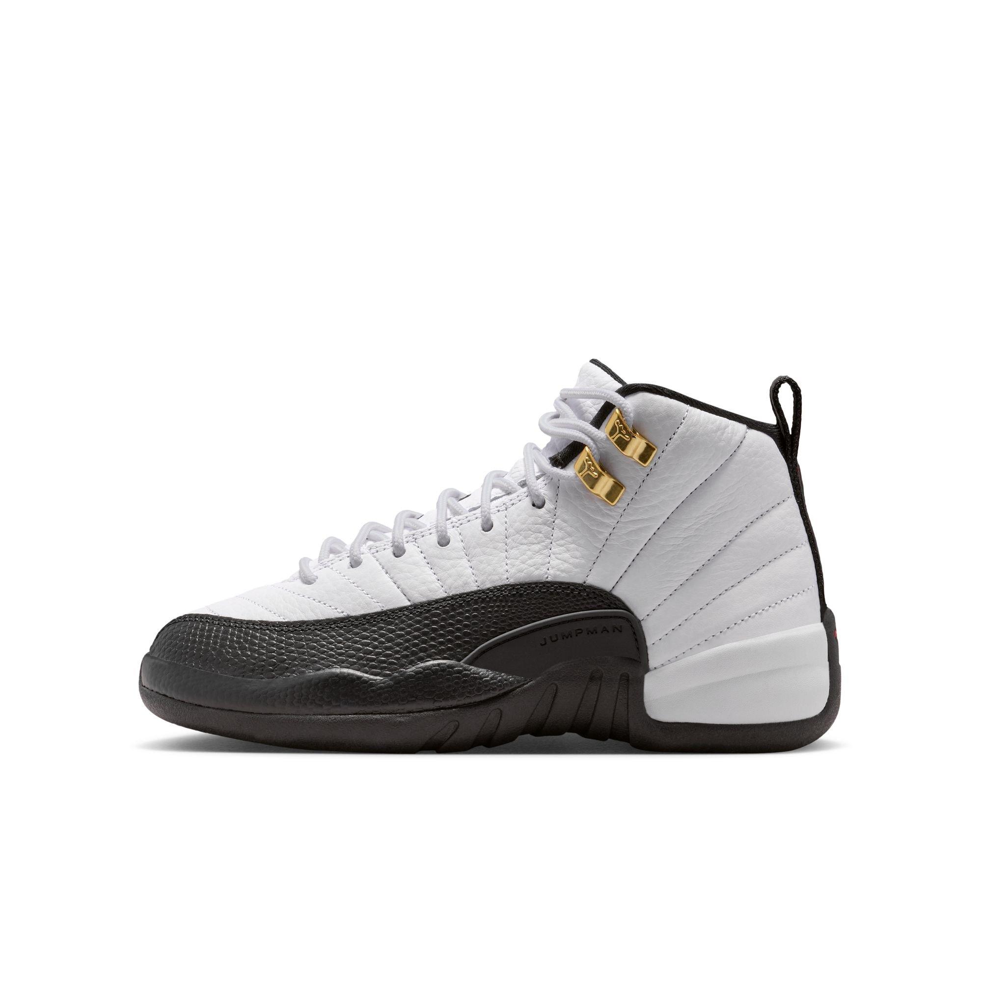 Jordan 12 Retro Grade School Kids' "Taxi" Shoe