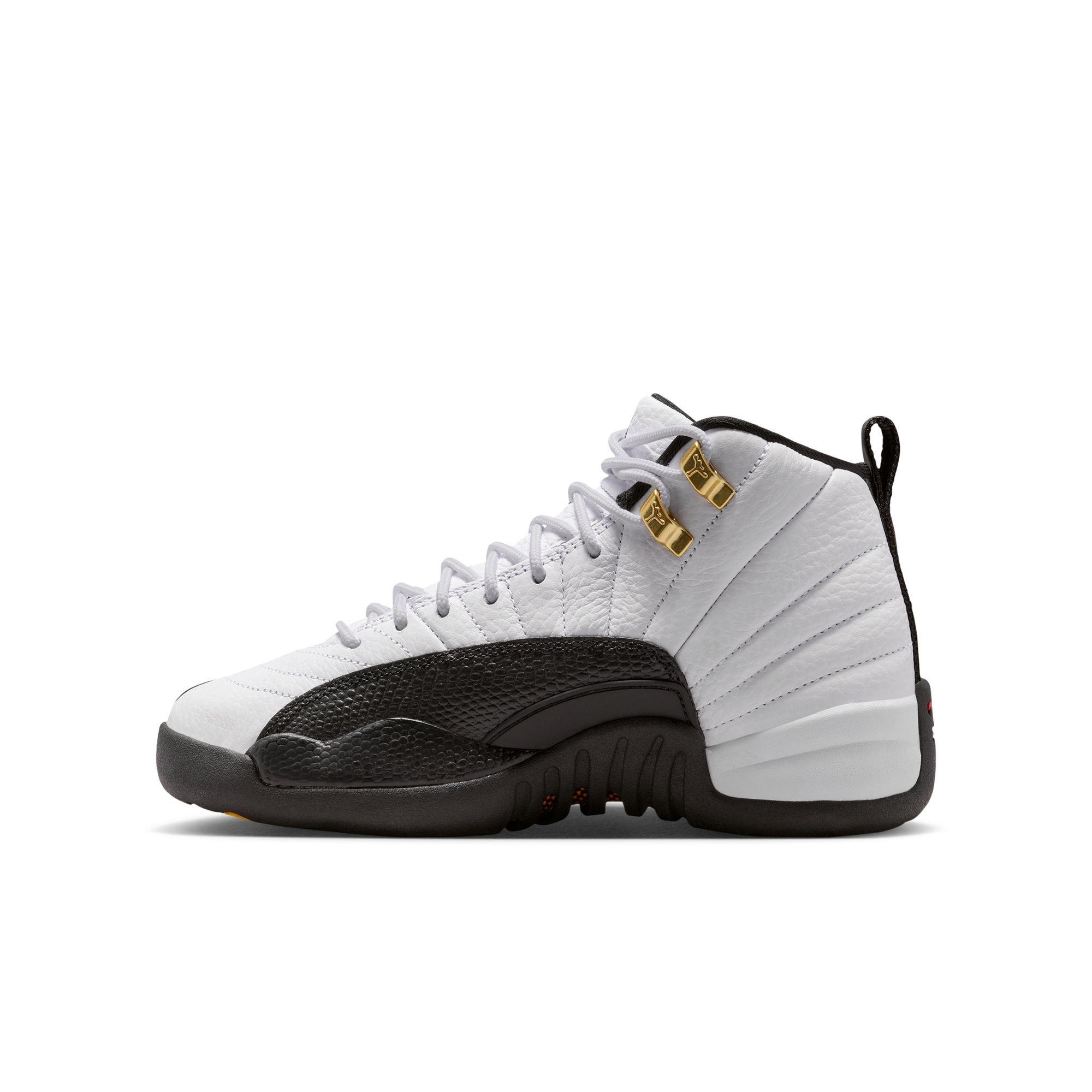 Jordan 12 Retro Grade School Kids' "Taxi" Shoe