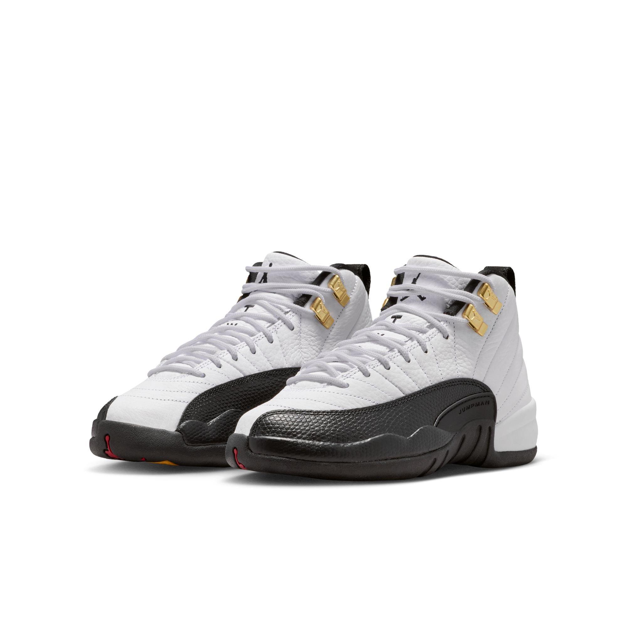 Jordan 12 Retro Grade School Kids' "Taxi" Shoe