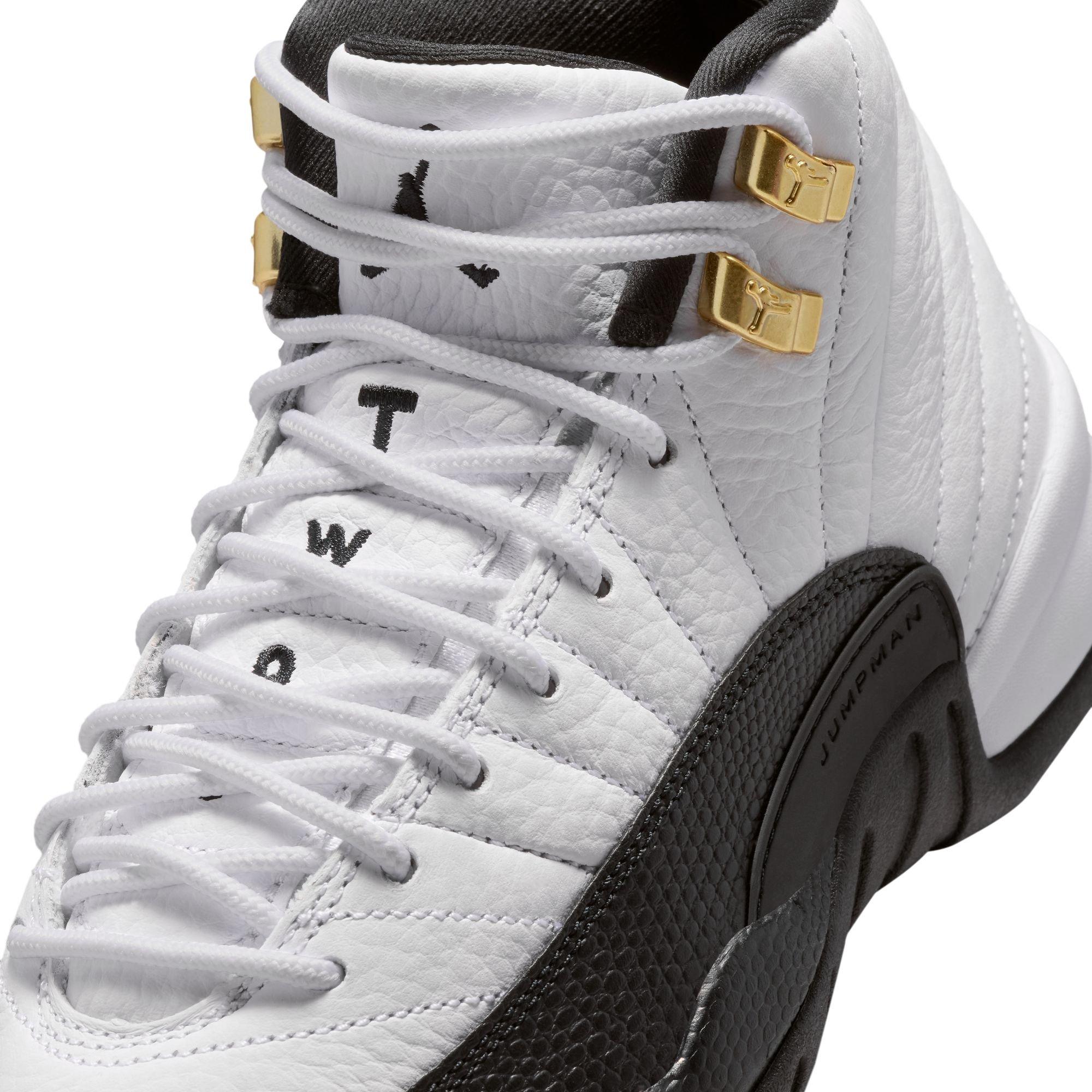 Jordan 12 Retro Grade School Kids' "Taxi" Shoe