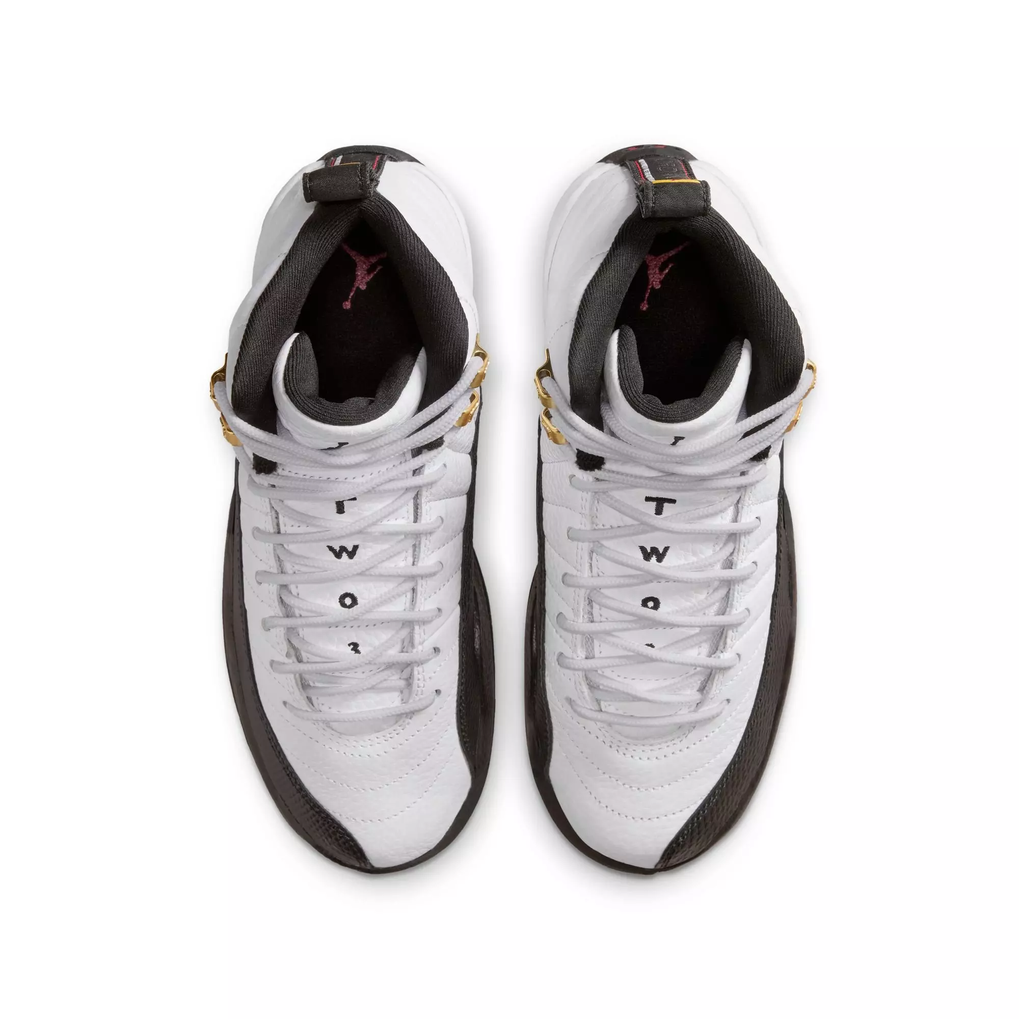 Jordan 12 Retro "Taxi" Grade School Kids' Shoe - WHITE/BLACK