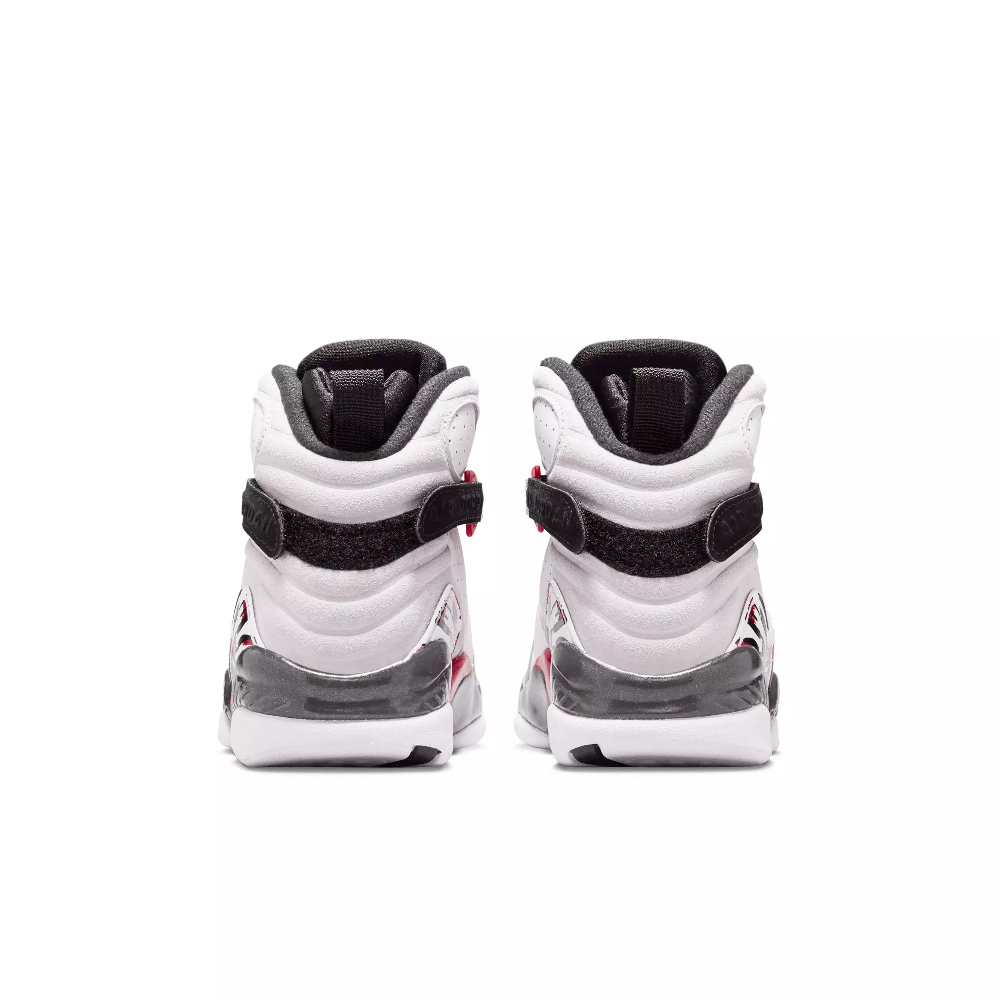 Jordan 8 Retro "White and True Red" Grade School Kids' Shoe - WHITE/BLACK/RED
