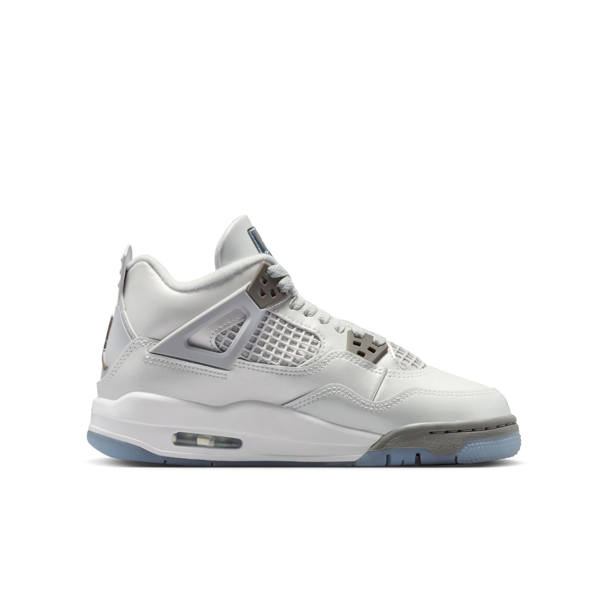 Jordan 4 Retro Grade School Kids' "Blue Chill" Shoe