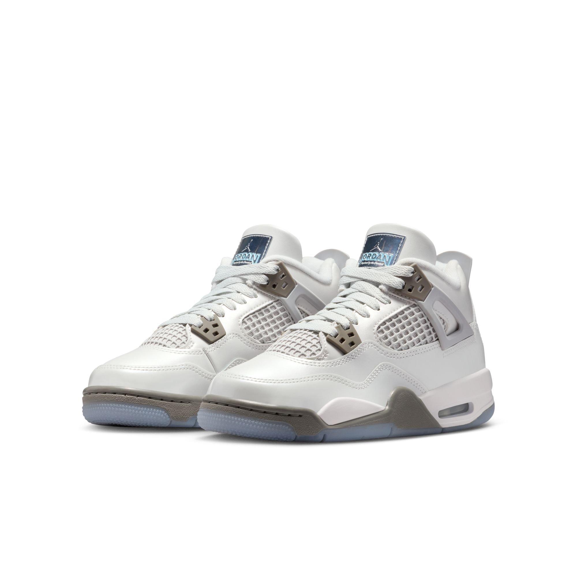 Jordan 4 Retro Grade School Kids' "Blue Chill" Shoe