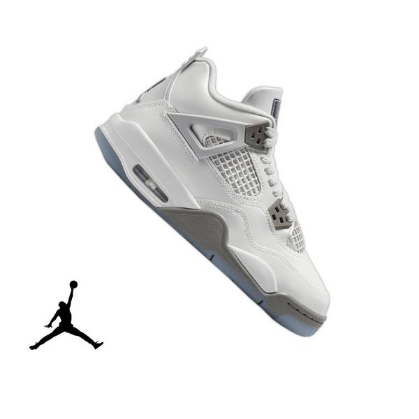 Jordan 4 Retro "Blue Chill" Grade School Kids' Shoe