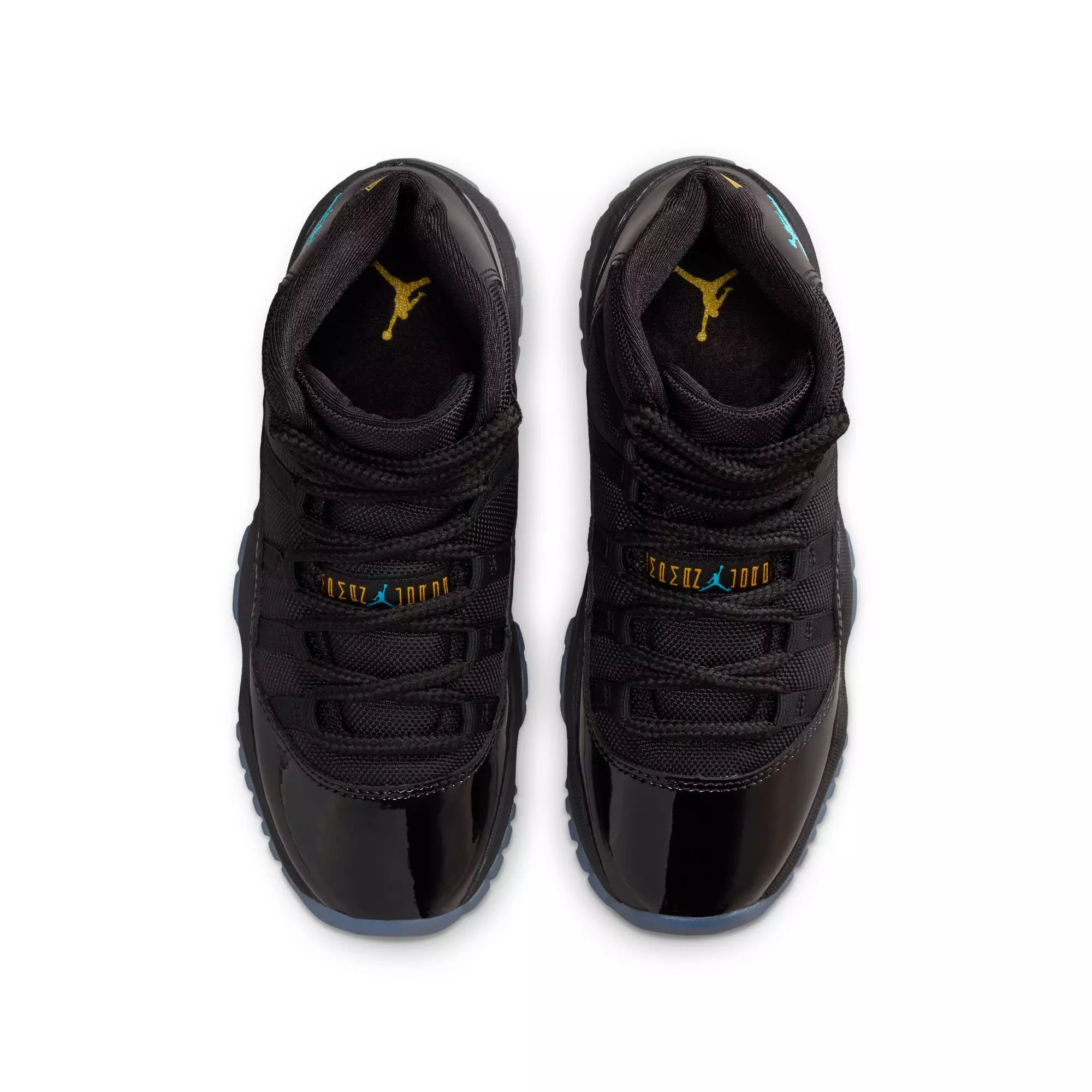 Jordan 11 Retro "Gamma" Grade School Kids' Shoe - GAMMA BLUE/BLACK/VARSITY MAIZE