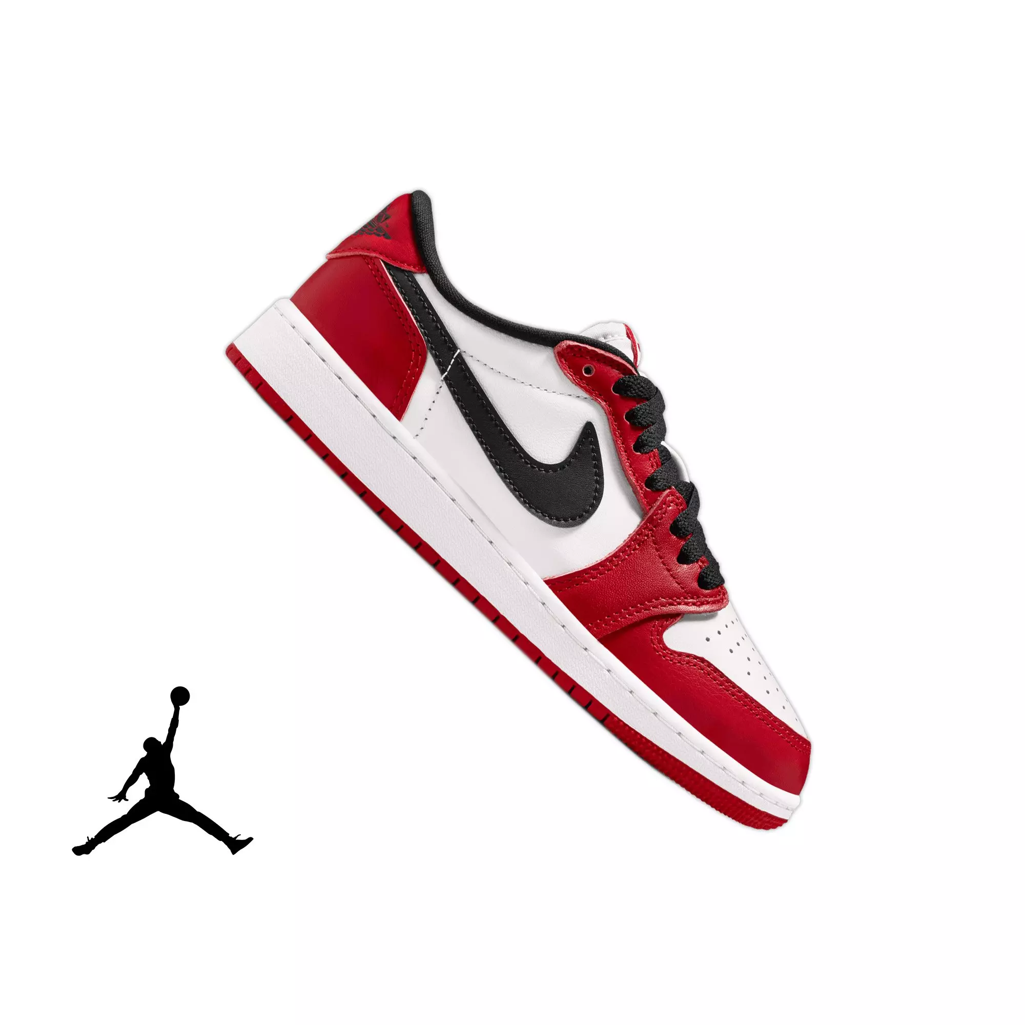 Jordan 1 Retro Low "Chicago" Grade School Kids' Shoe - VARSITY RED/BLACK/SUMMIT WHITE