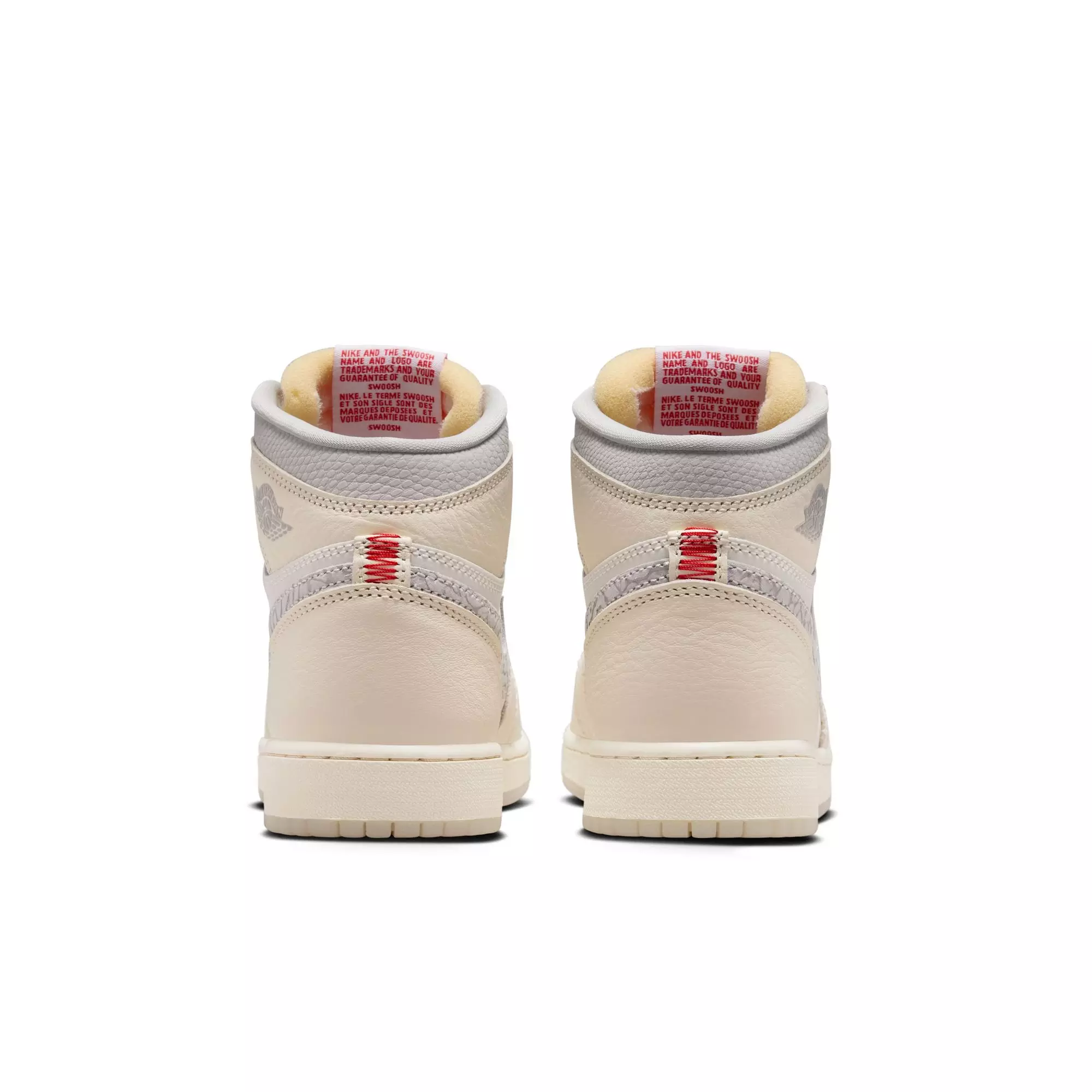 Jordan 1 Retro High OG "Elephant Swoosh" Grade School Kids' Shoe - SAIL/UNIVERSITY RED/PALE IVORY