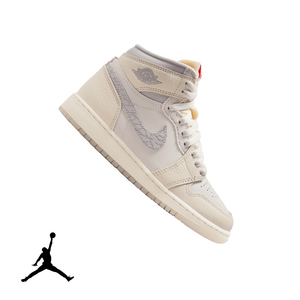 Jordan 1 Retro High OG "Elephant Swoosh" Grade School Kids' Shoe