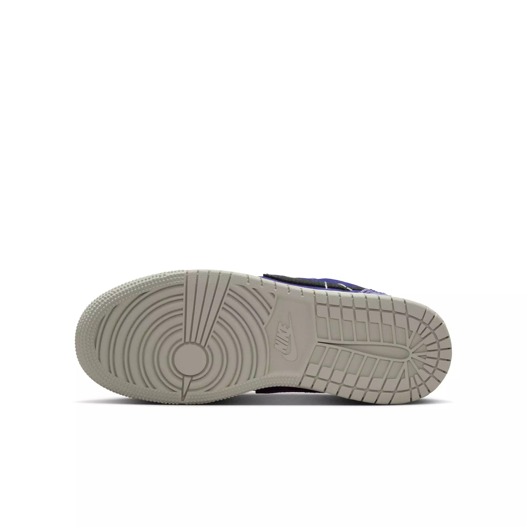 Jordan 1 Retro Low “Voodoo Alternate” Grade School Kids' Shoe - REGENCY PURPLE/VAPOR GREEN/BLACK