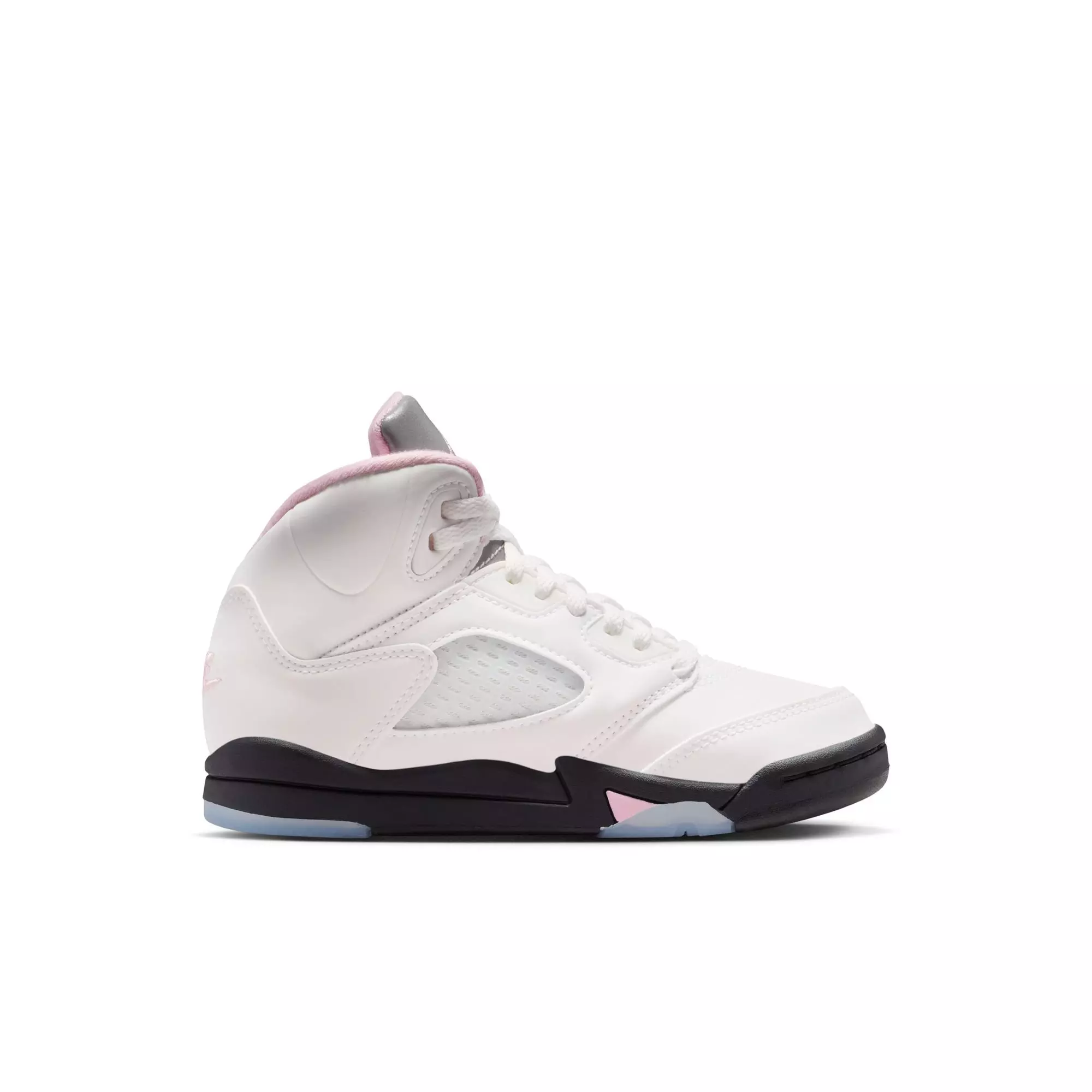 Jordan 5 Retro "Medium Soft Pink" Preschool Kids' Shoe - WHITE/SOFT PINK/BLACK