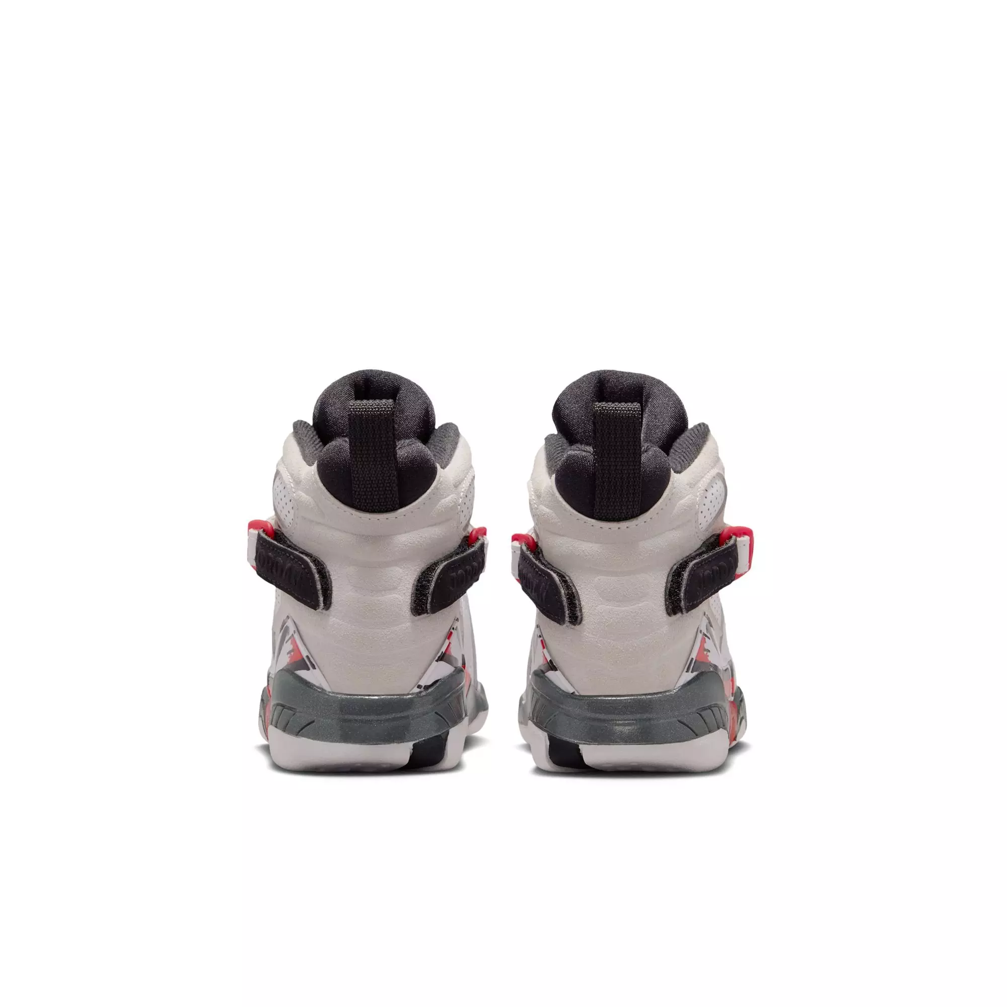 Jordan 8 Retro "White and True Red" Preschool Kids' Shoe - WHITE/BLACK/RED