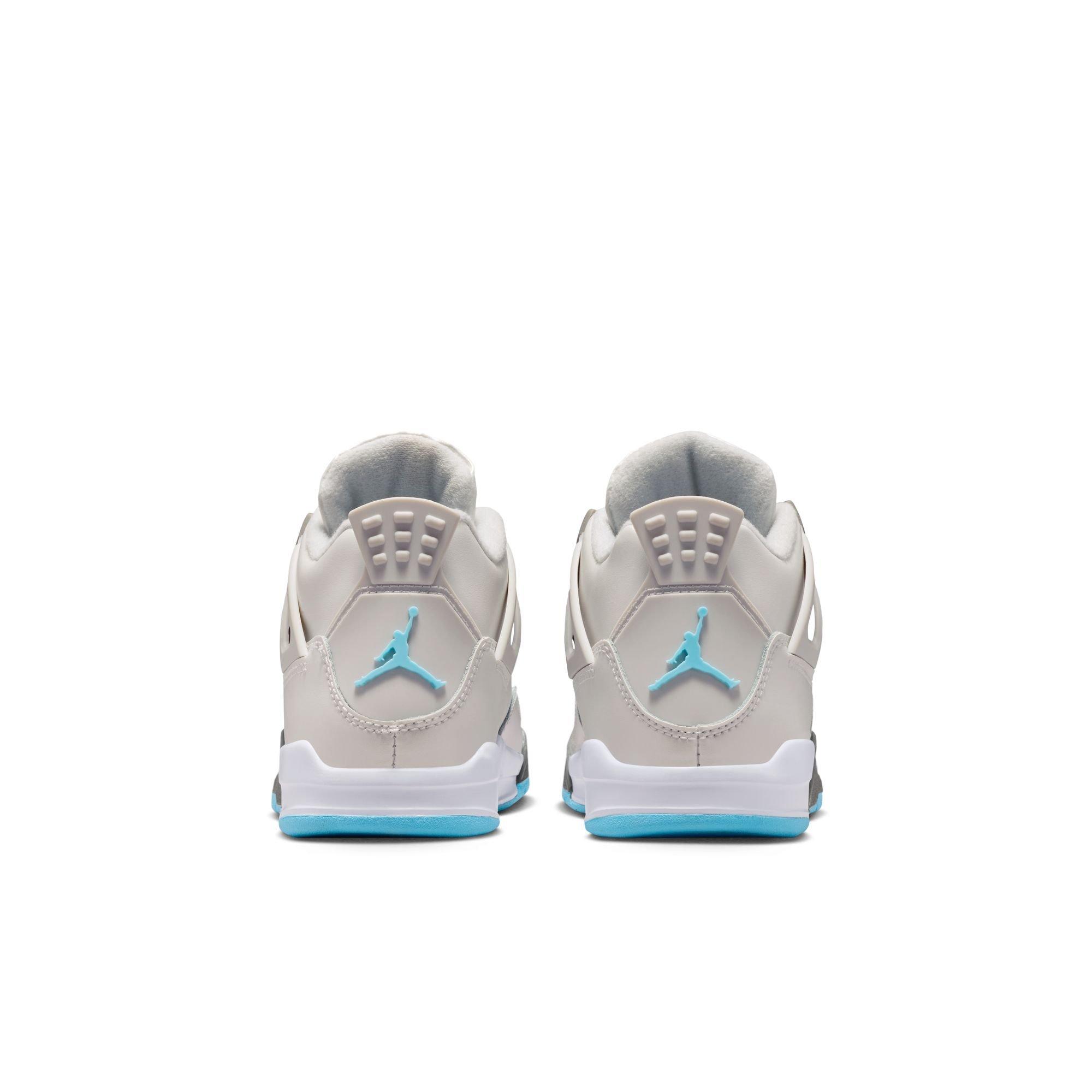 Jordan 4 Retro Preschool Kids' "Blue Chill" Shoe