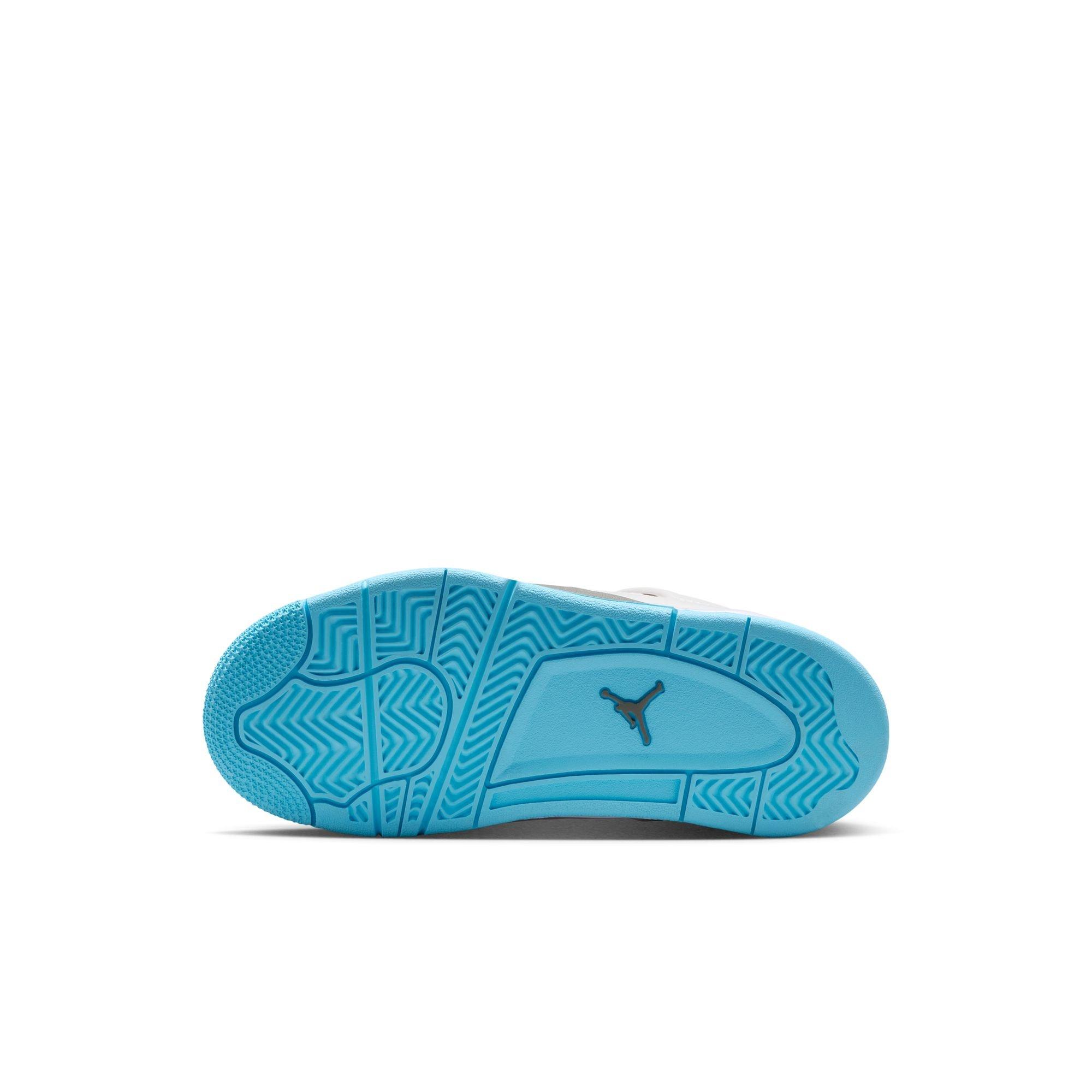 Jordan 4 Retro Preschool Kids' "Blue Chill" Shoe