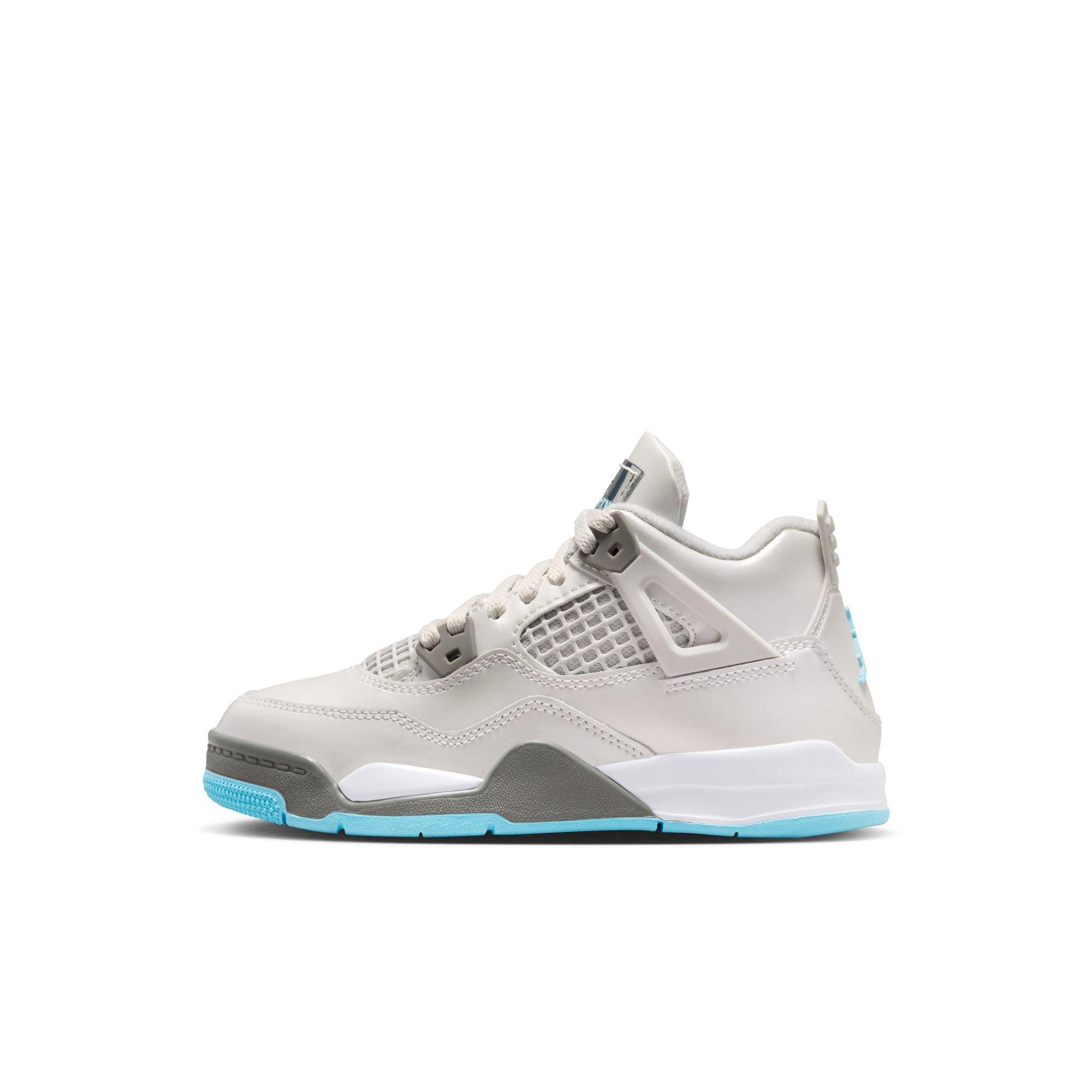 Jordan 4 Retro Preschool Kids' "Blue Chill" Shoe