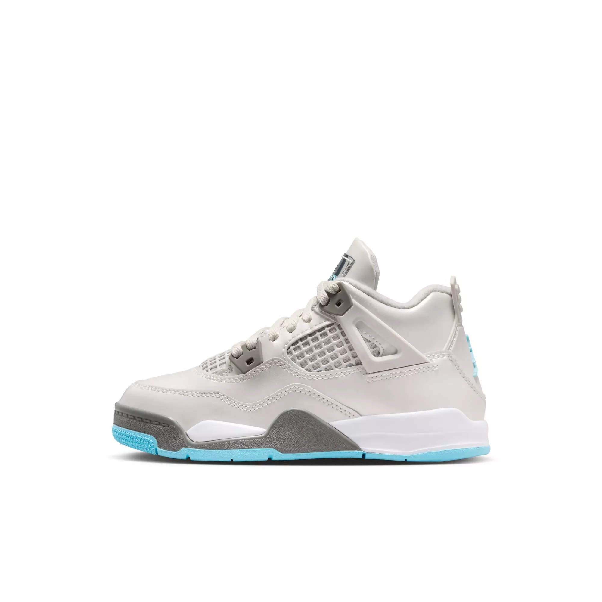 Jordan 4 Retro "Blue Chill" Preschool Kids' Shoe - PHOTON DUST/BLUE CHILL/FLAT PEWTER