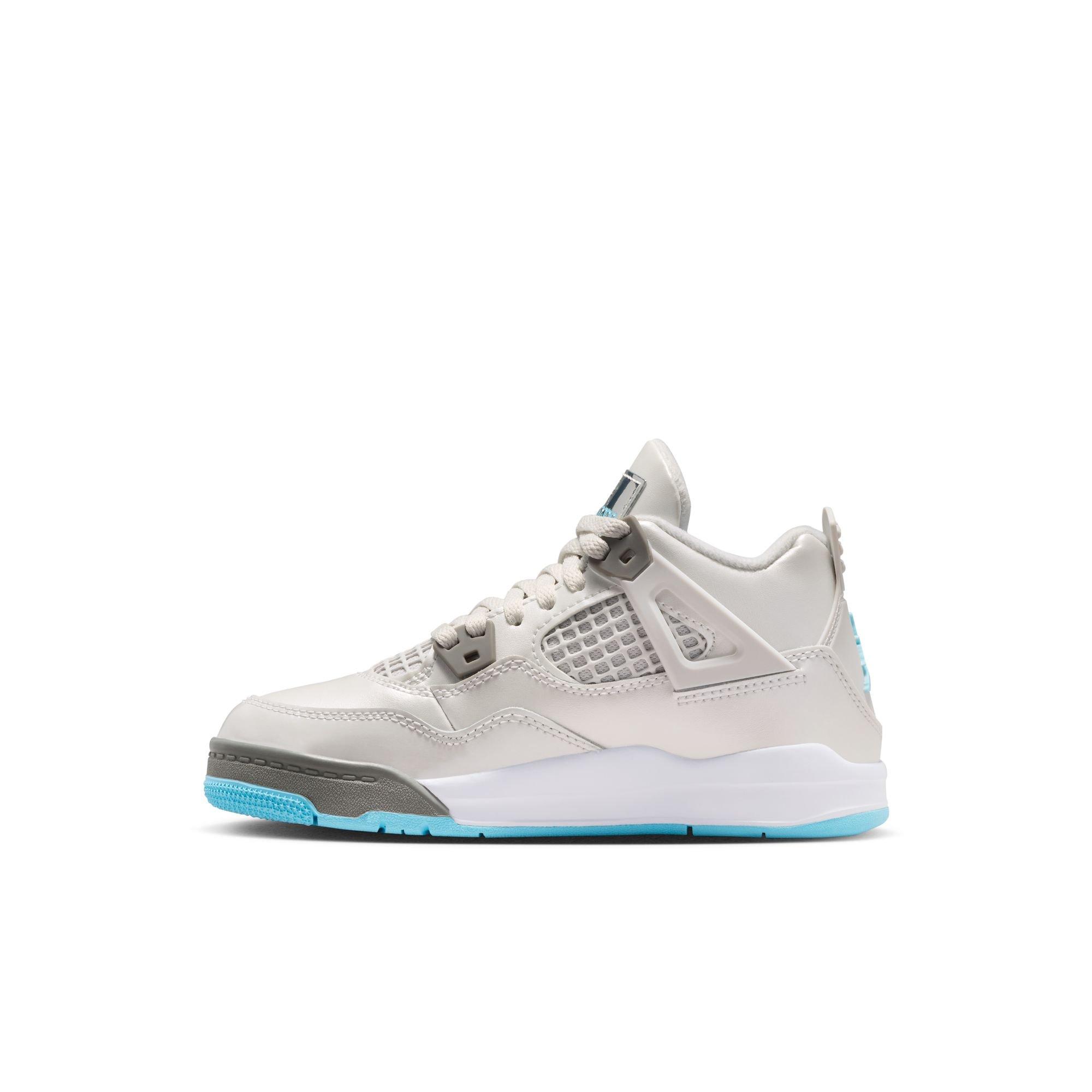 Jordan 4 Retro Preschool Kids' "Blue Chill" Shoe