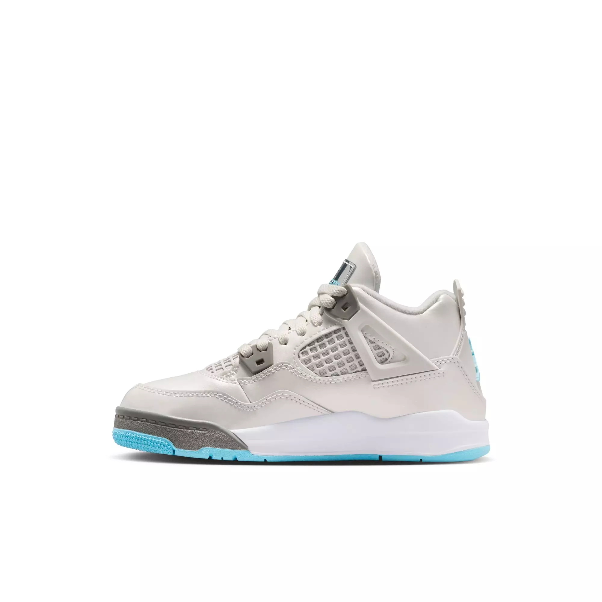 Jordan 4 Retro "Blue Chill" Preschool Kids' Shoe - PHOTON DUST/BLUE CHILL/FLAT PEWTER
