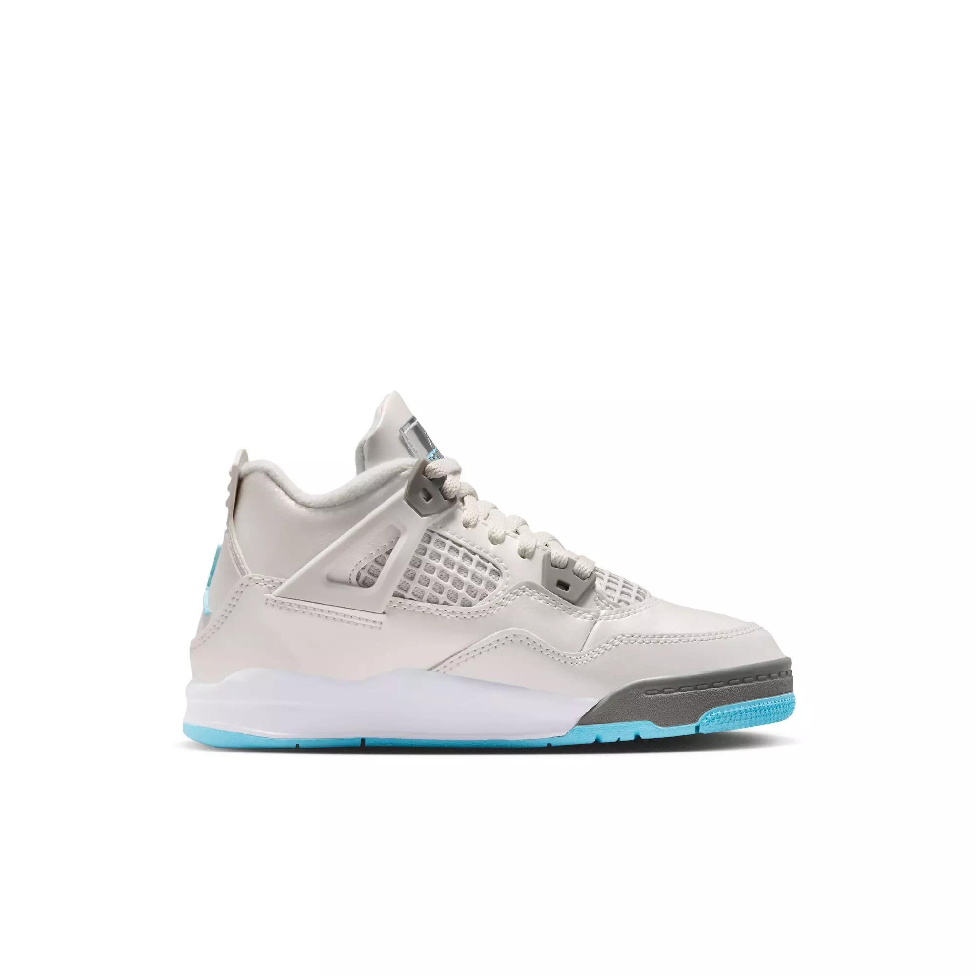 Jordan 4 Retro "Blue Chill" Preschool Kids' Shoe - PHOTON DUST/BLUE CHILL/FLAT PEWTER