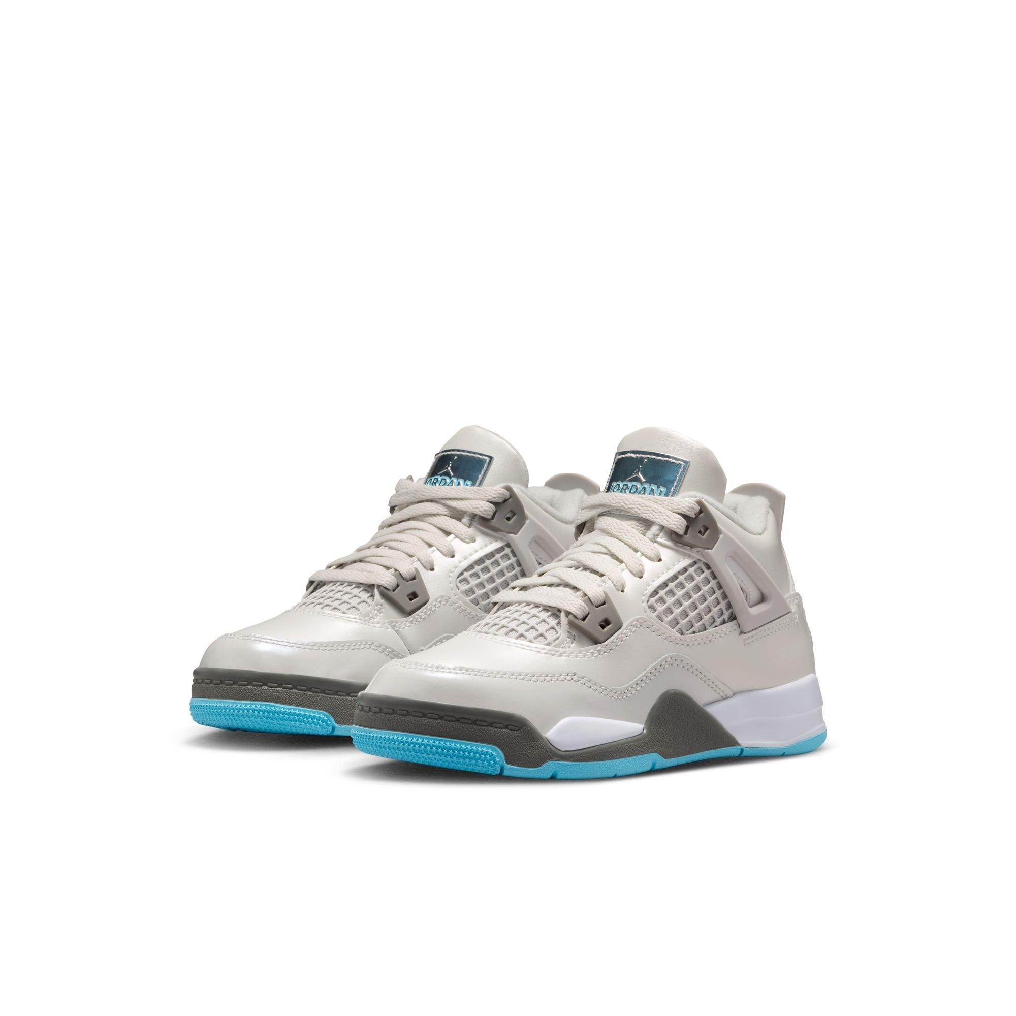 Jordan 4 Retro Preschool Kids' "Blue Chill" Shoe