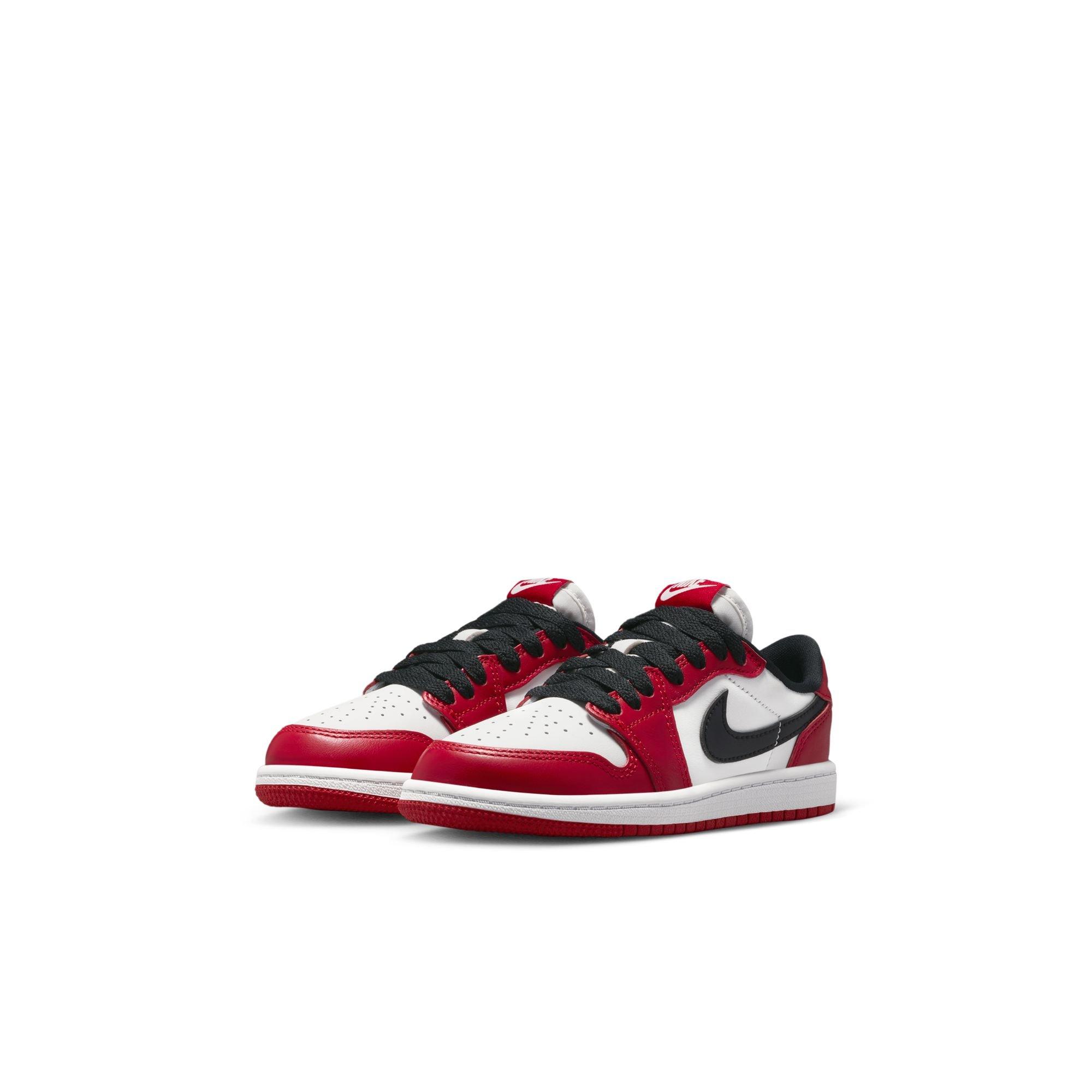 Jordan 1 Retro Low "Chicago" Preschool Kids' Shoe - VARSITY RED/BLACK/SUMMIT WHITE Thumbnail View 4
