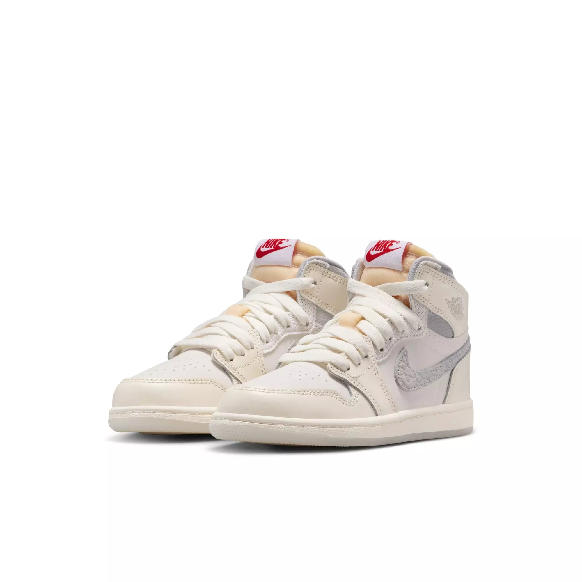 Jordan 1 Retro High OG "Elephant Swoosh" Preschool Kids' Shoe - SAIL/UNIVERSITY RED/PALE IVORY