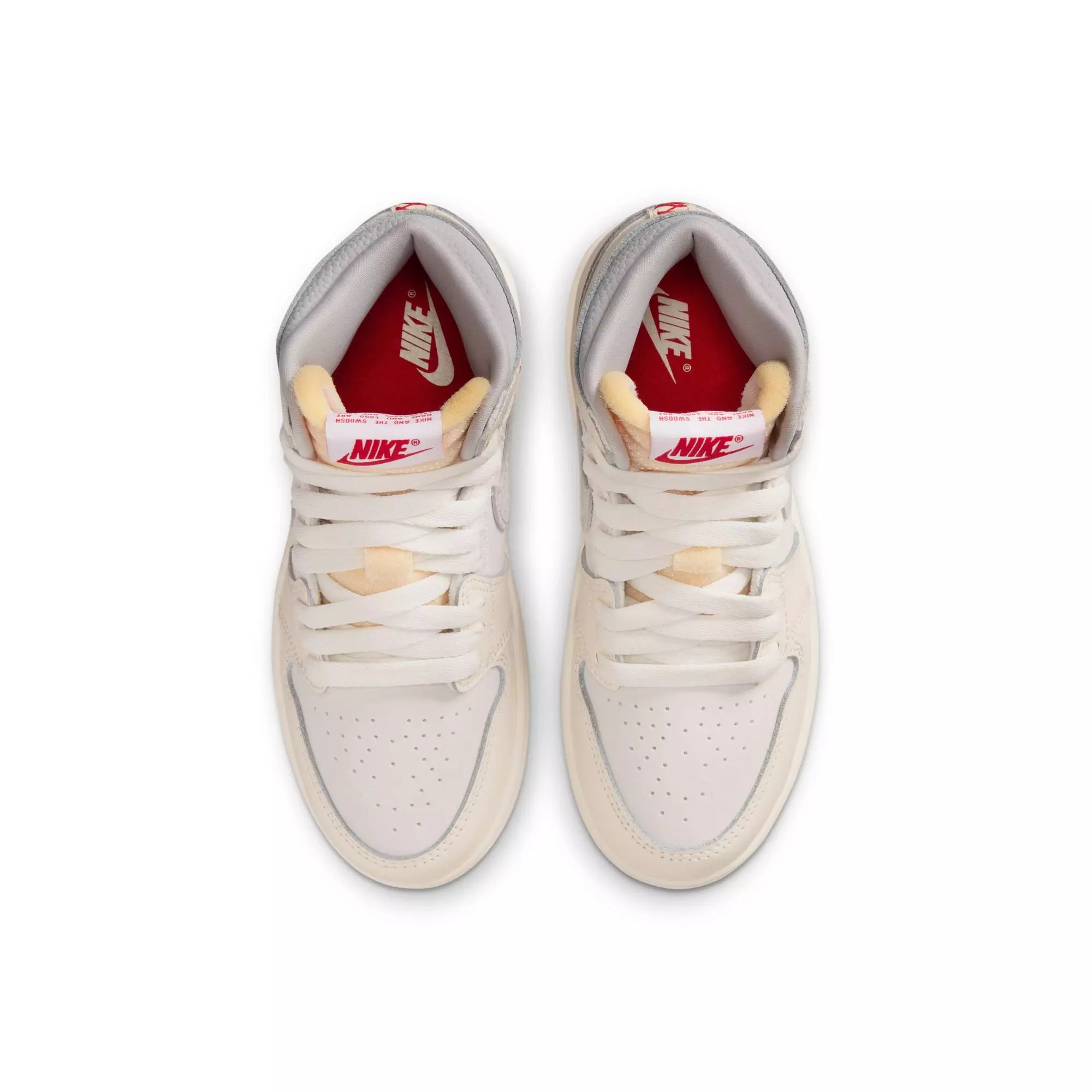 Jordan 1 Retro High OG "Elephant Swoosh" Preschool Kids' Shoe - SAIL/UNIVERSITY RED/PALE IVORY