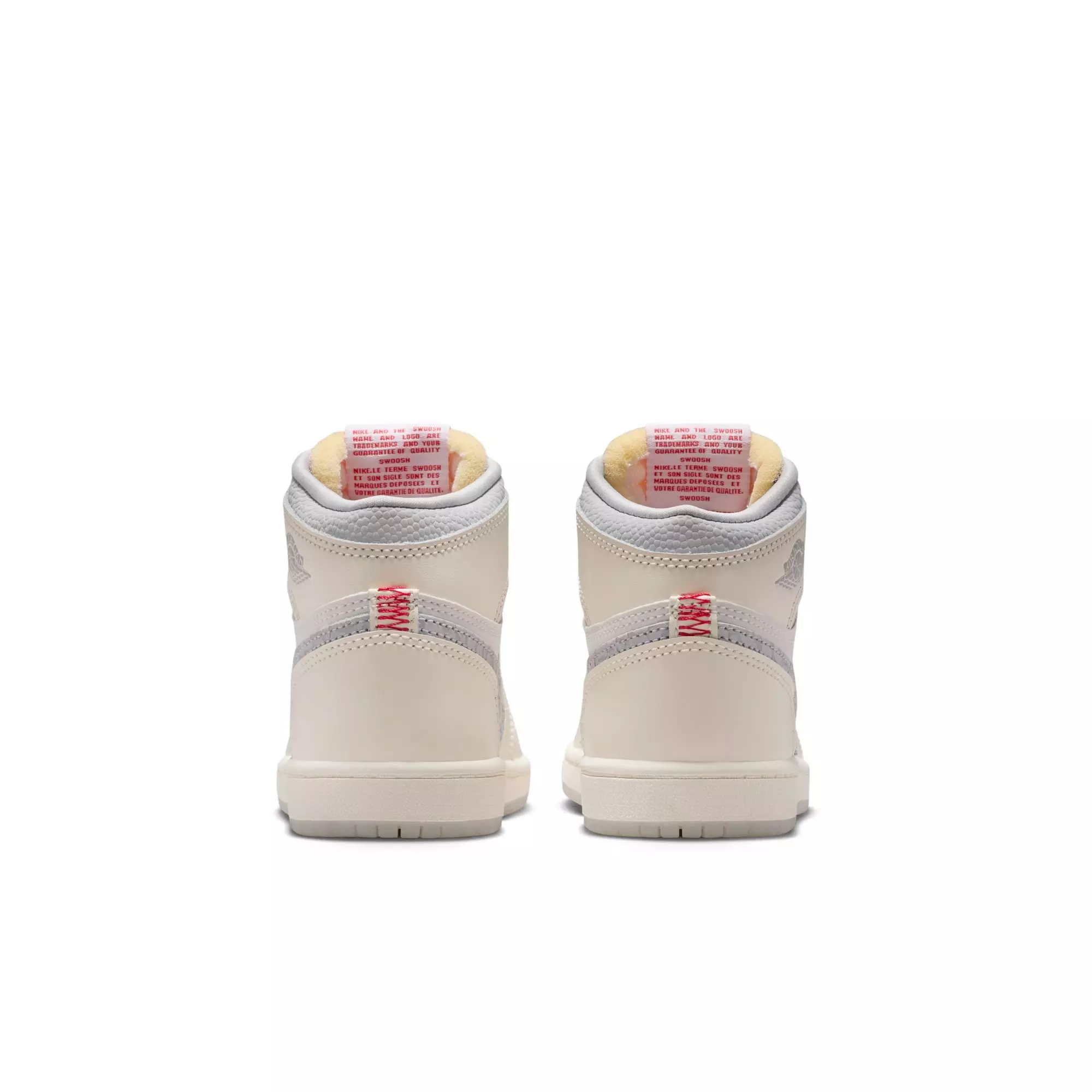 Jordan 1 Retro High OG "Elephant Swoosh" Preschool Kids' Shoe - SAIL/UNIVERSITY RED/PALE IVORY