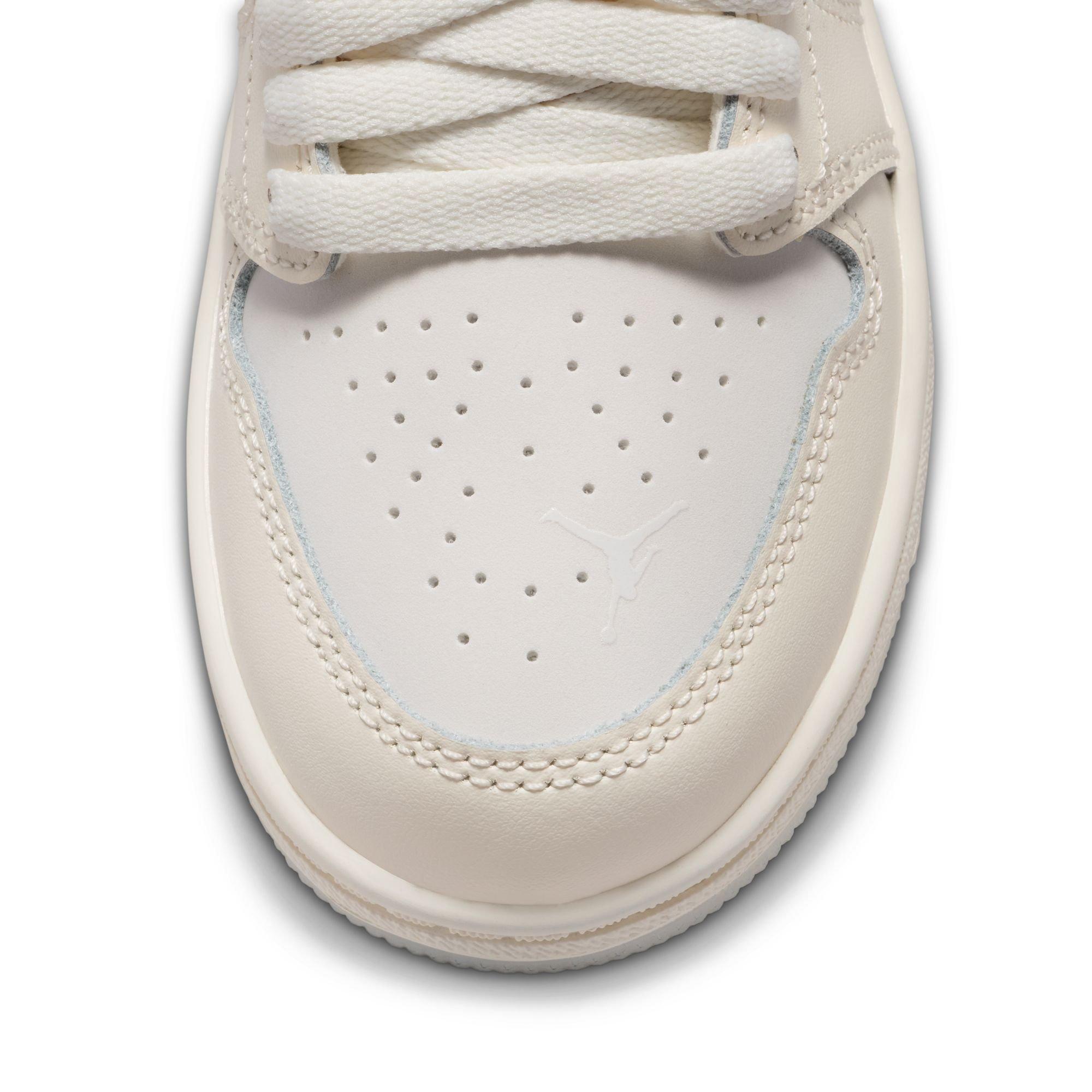 Jordan 1 Retro High OG "Elephant Swoosh" Preschool Kids' Shoe - SAIL/UNIVERSITY RED/PALE IVORY Thumbnail View 12