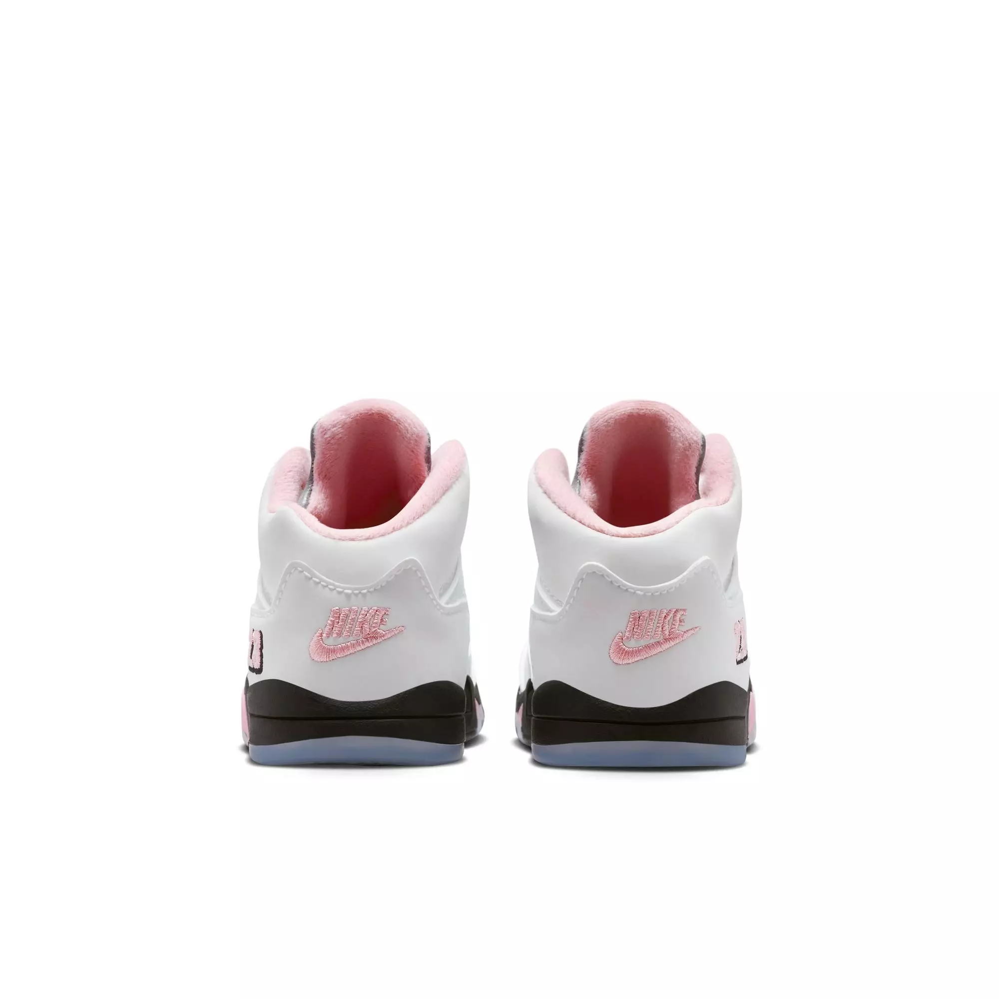 Jordan 5 Retro "Medium Soft Pink" Toddler Kids' Shoe - WHITE/SOFT PINK/BLACK