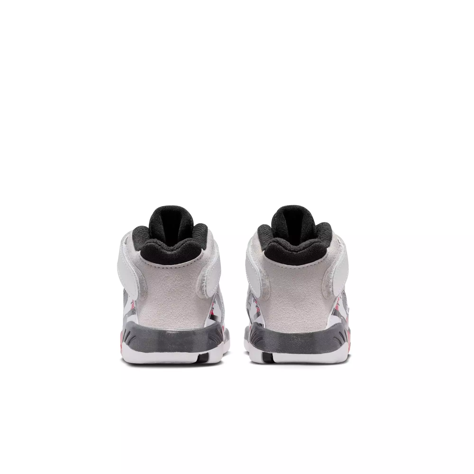 Jordan 8 Retro "White and True Red" Toddler Kids' Shoe - WHITE/BLACK/RED