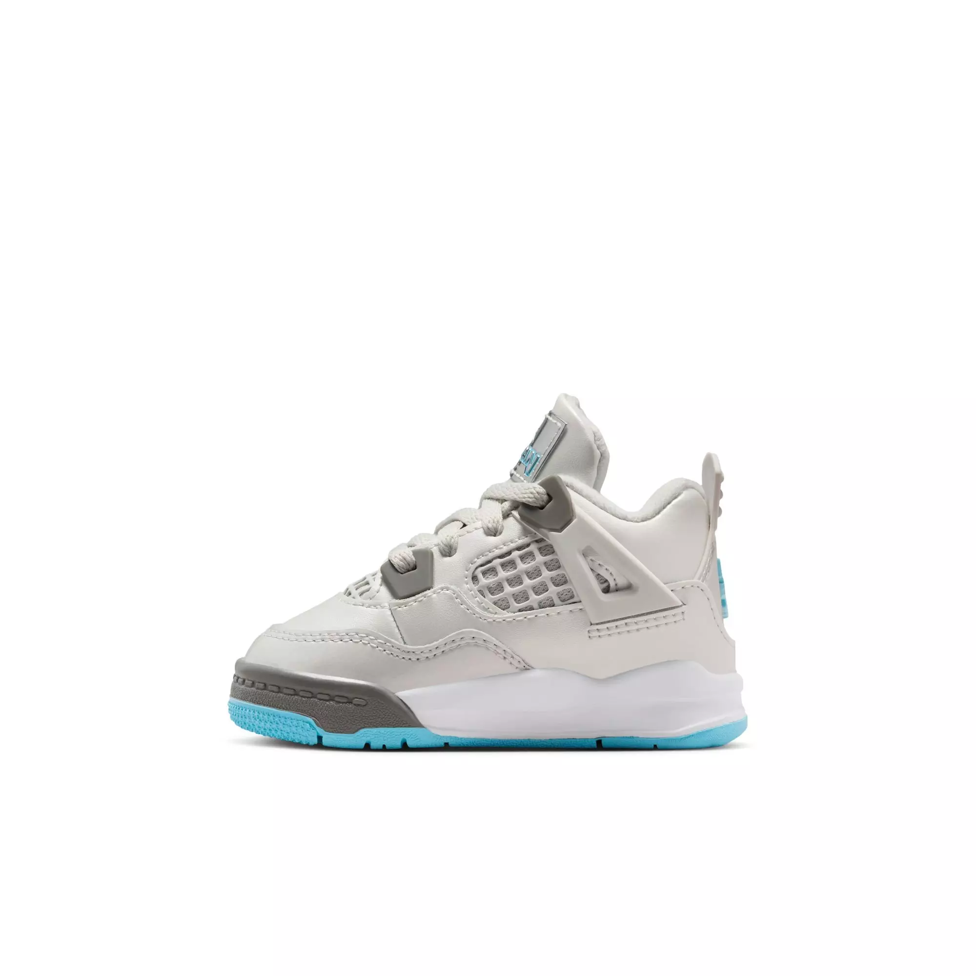 Jordan 4 Retro "Blue Chill" Toddler Kids' Shoe - PHOTON DUST/BLUE CHILL/FLAT PEWTER