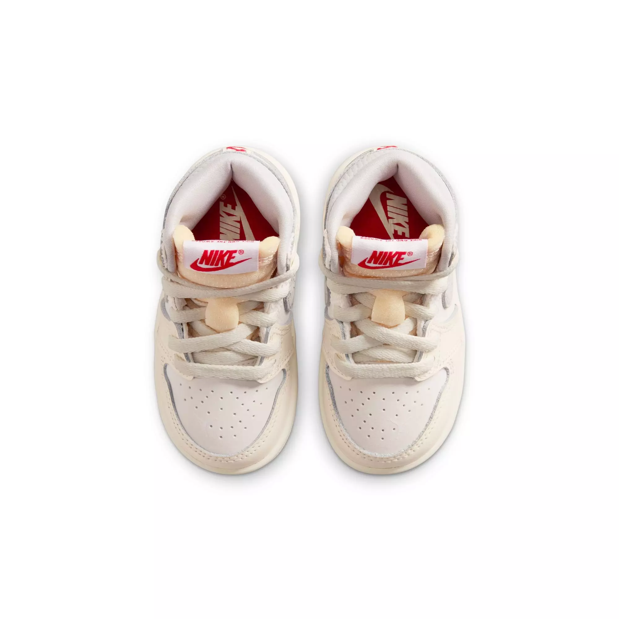 Jordan 1 Retro High OG "Elephant Swoosh" Toddler Kids' Shoe - SAIL/UNIVERSITY RED/PALE IVORY