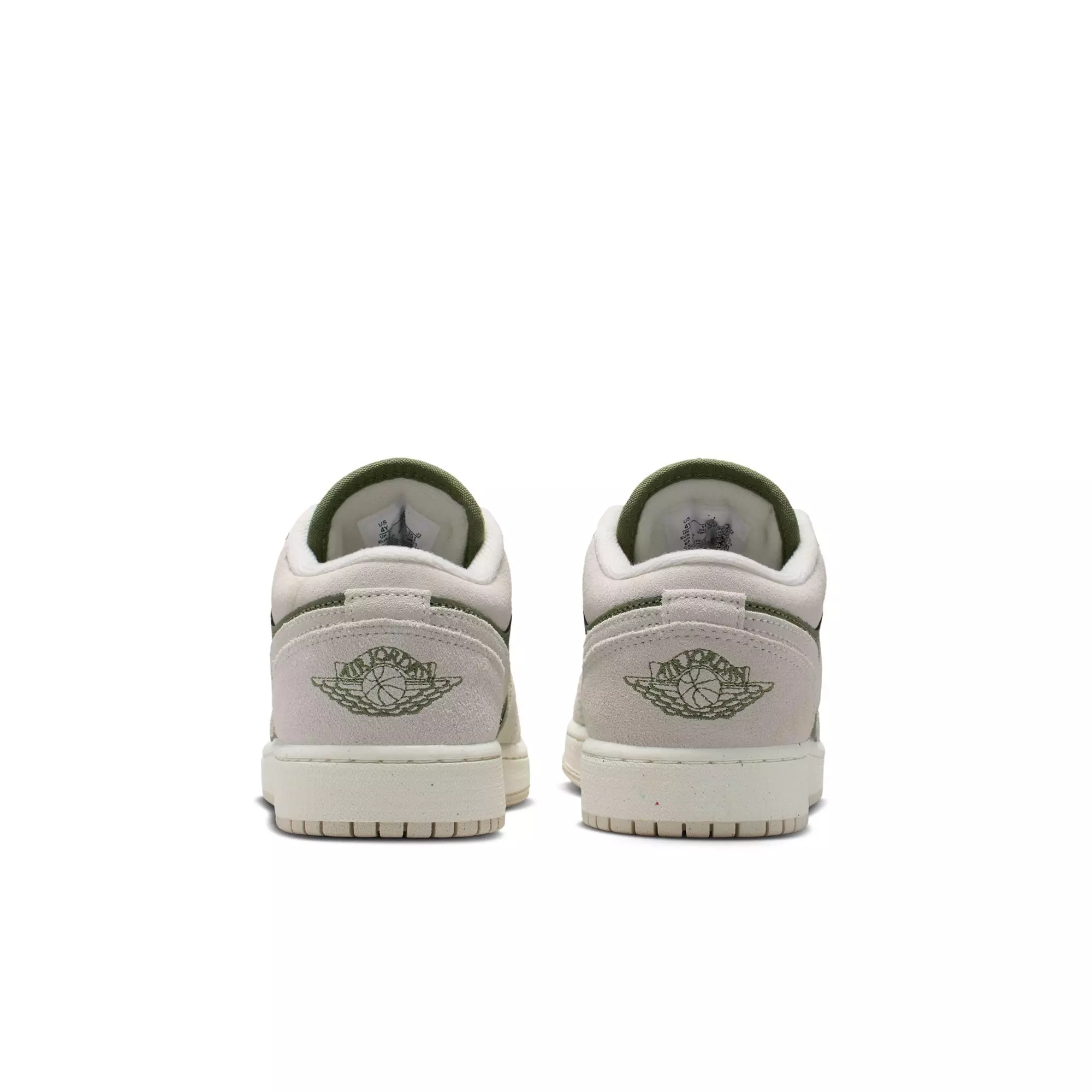 Jordan 1 Low SE "Medium Olive/Lt Orewood Brn" Grade School Boys' Shoe - OLIVE/KHAKI