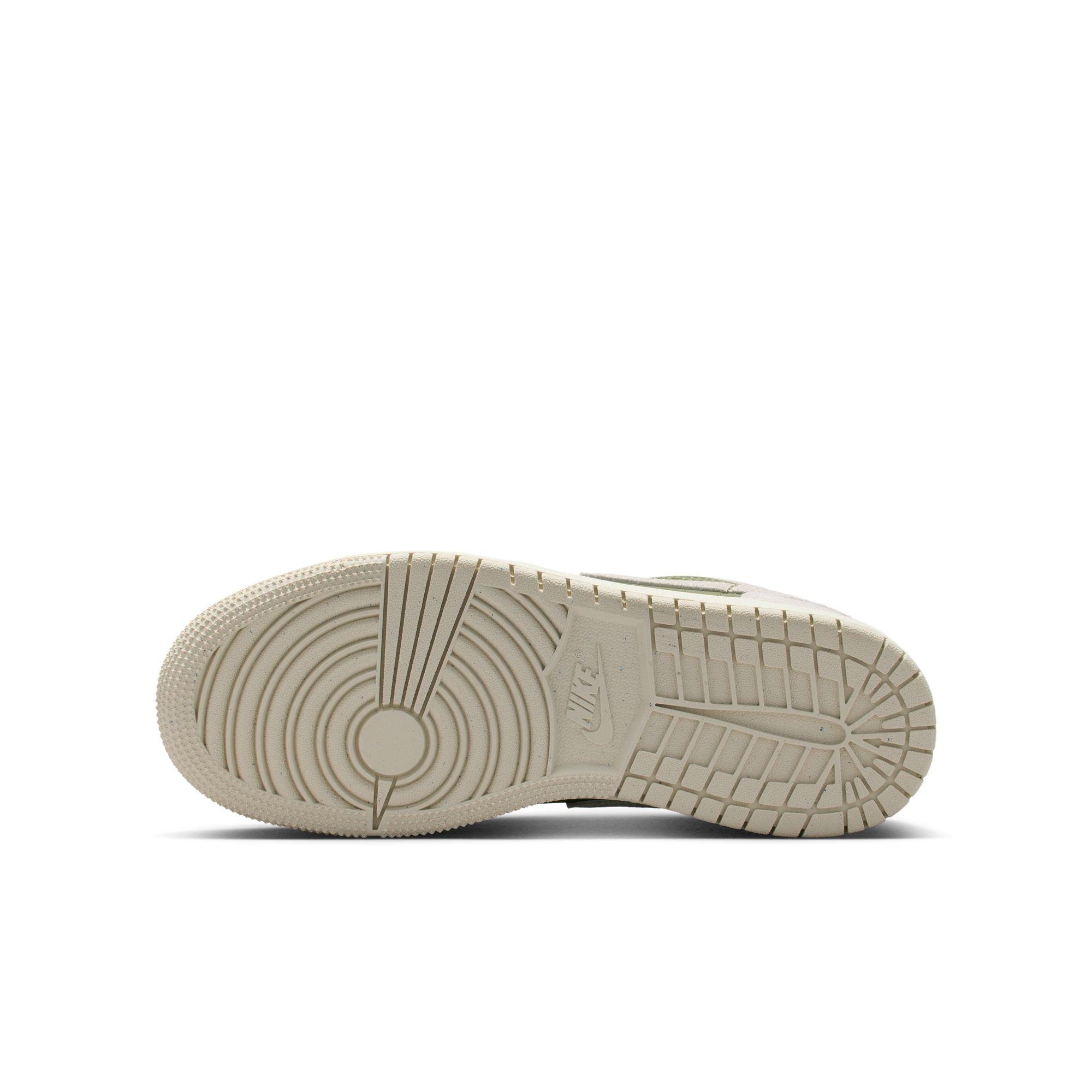 Jordan 1 Low SE Grade School Boys' "Medium Olive/Lt Orewood Brn" Shoe