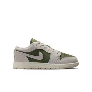 Jordan 1 Low SE "Medium Olive/Lt Orewood Brn" Grade School Boys' Shoe