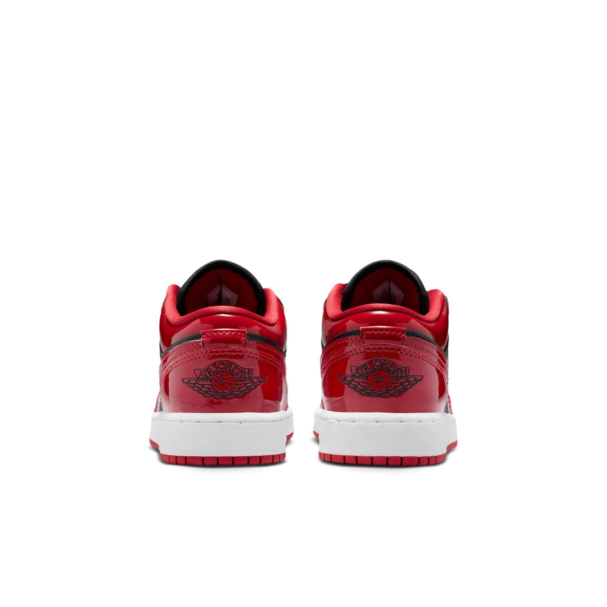 Jordan 1 Low SE Grade School Boys' "Black/Varsity Red/White" Shoe