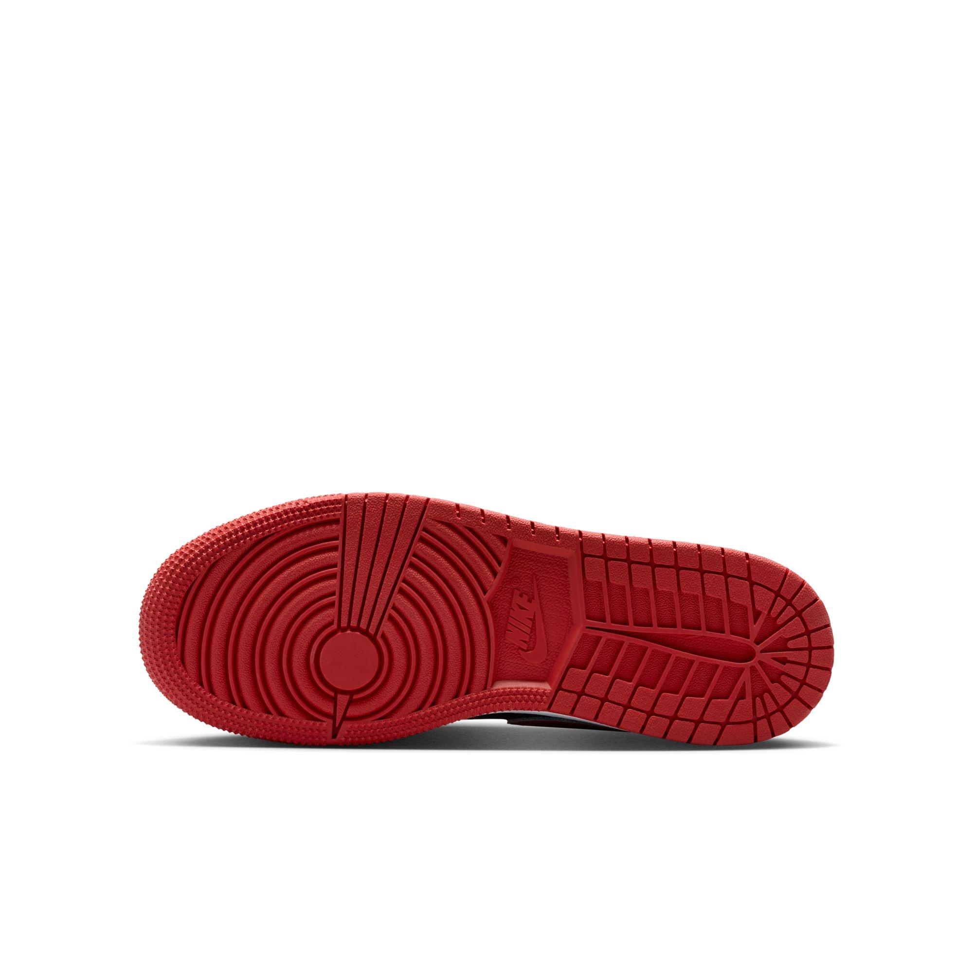 Jordan 1 Low SE Grade School Boys' "Black/Varsity Red/White" Shoe