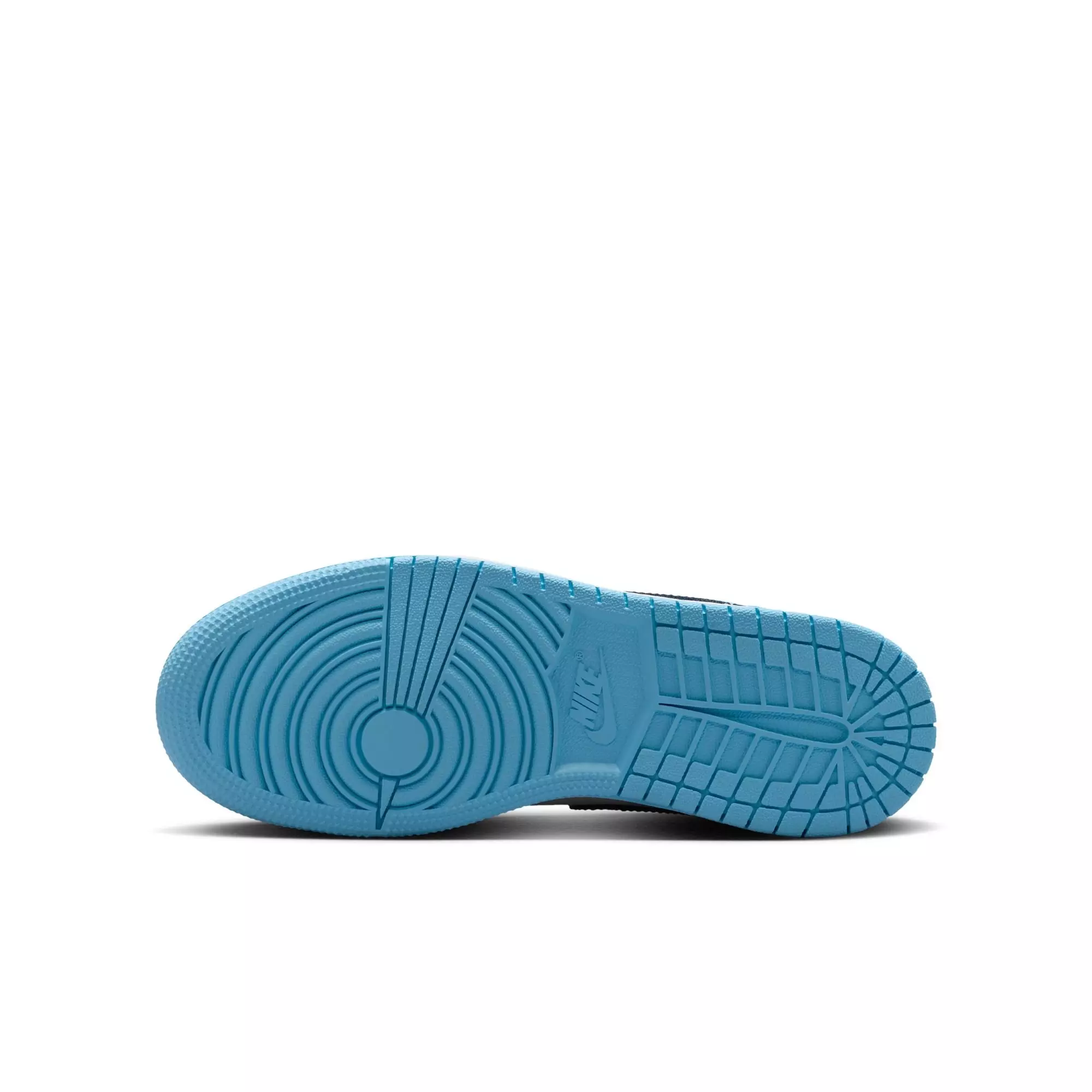 Jordan 1 Low "Sail/Blue Void/Blue Chill/Hot Lava" Grade School Boys' Shoe - CAROLINA BLUE/WHITE