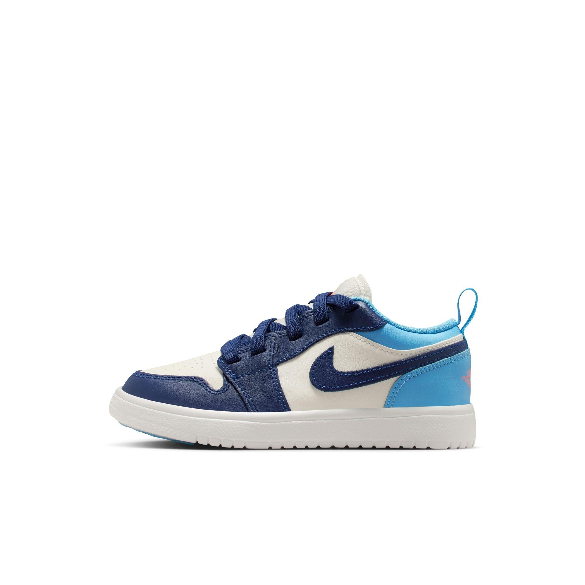 Jordan 1 Low Alt Preschool Boys' "Sail/Blue Void/Blue Chill/Hot Lava" Shoe