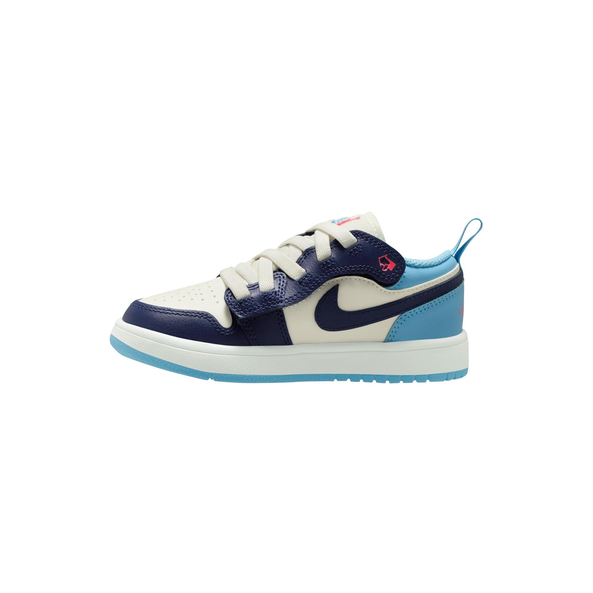 Jordan 1 Low Alt Preschool Boys' "Sail/Blue Void/Blue Chill/Hot Lava" Shoe