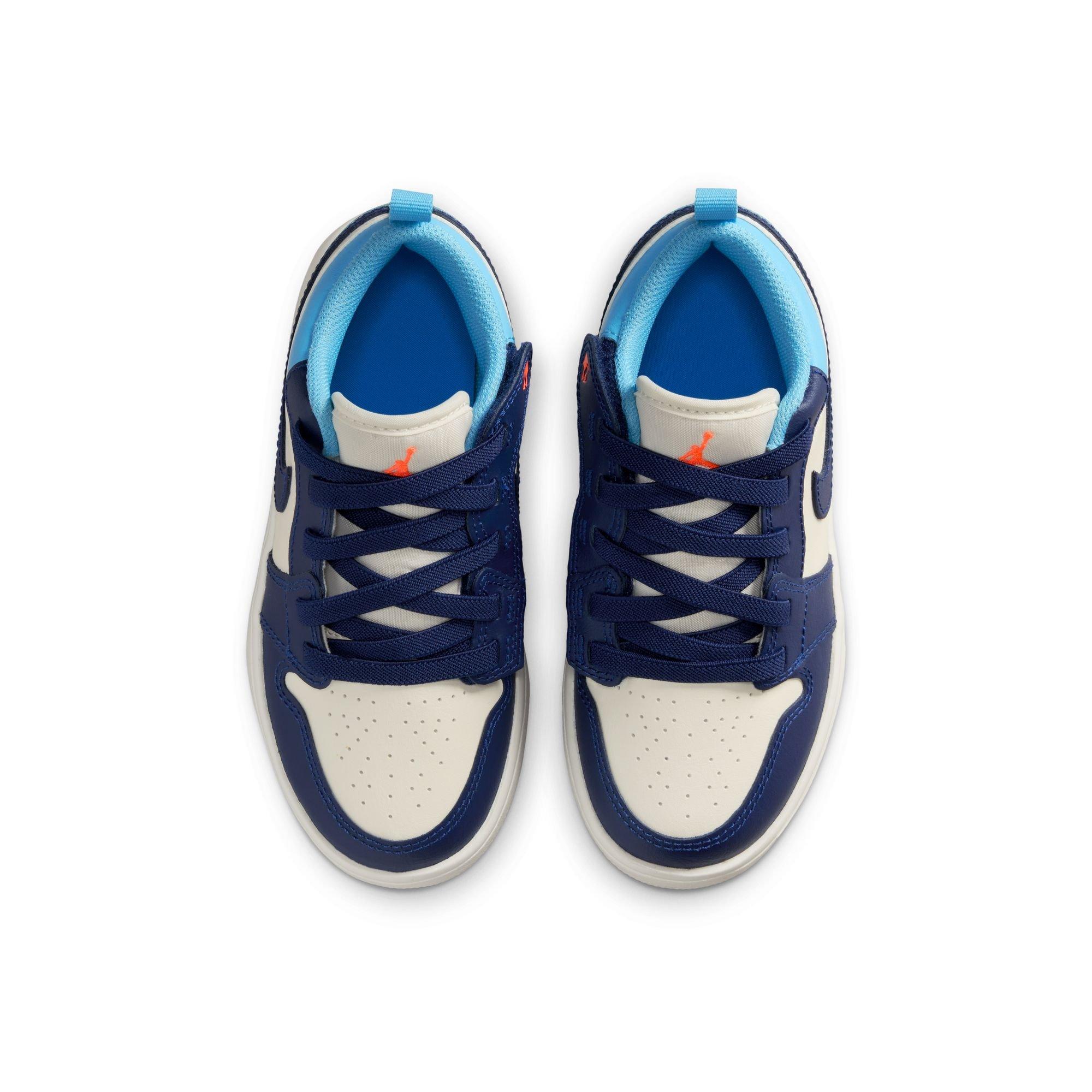 Jordan 1 Low Alt Preschool Boys' "Sail/Blue Void/Blue Chill/Hot Lava" Shoe